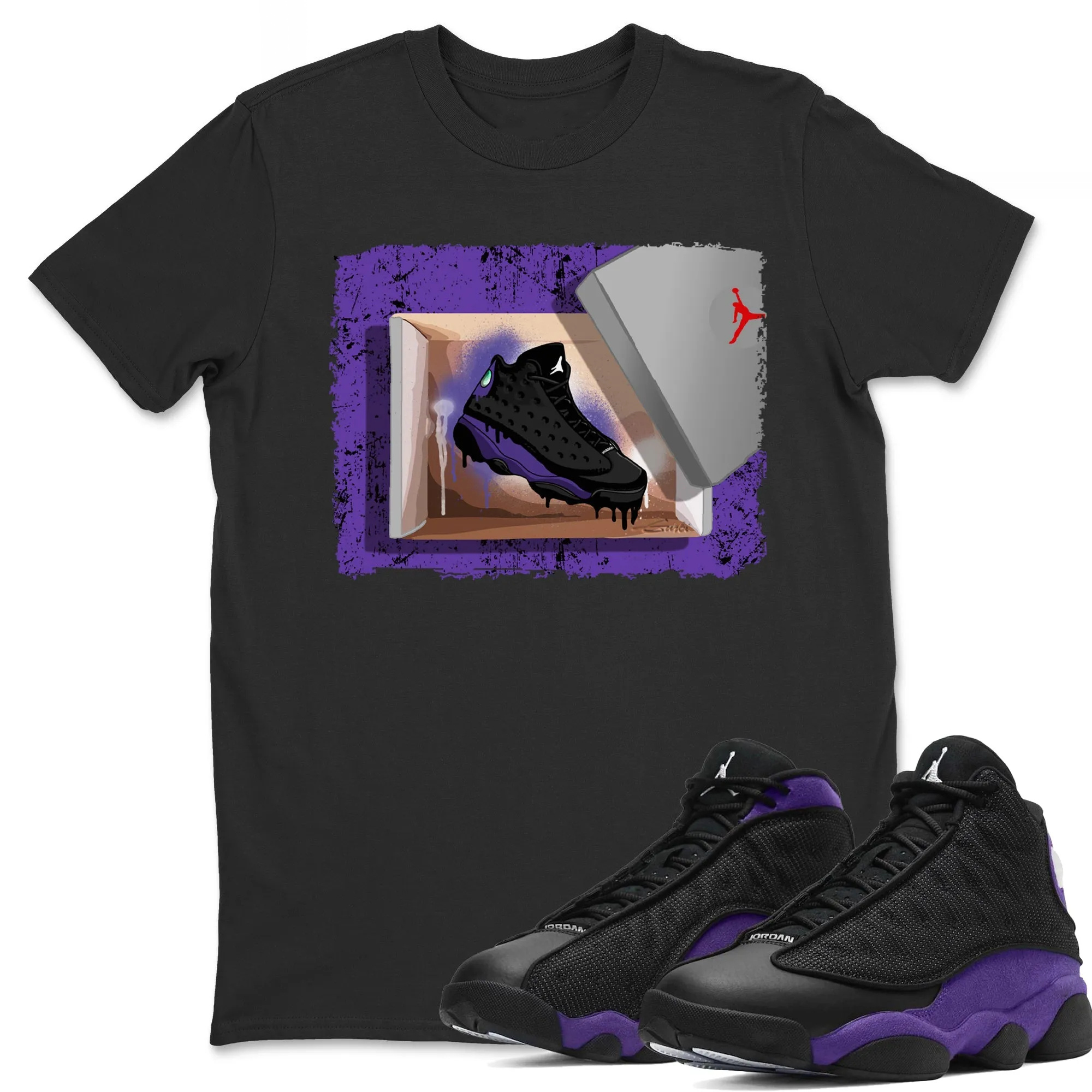New Kicks Unisex Tops - Air Jordan 13 Court Purple