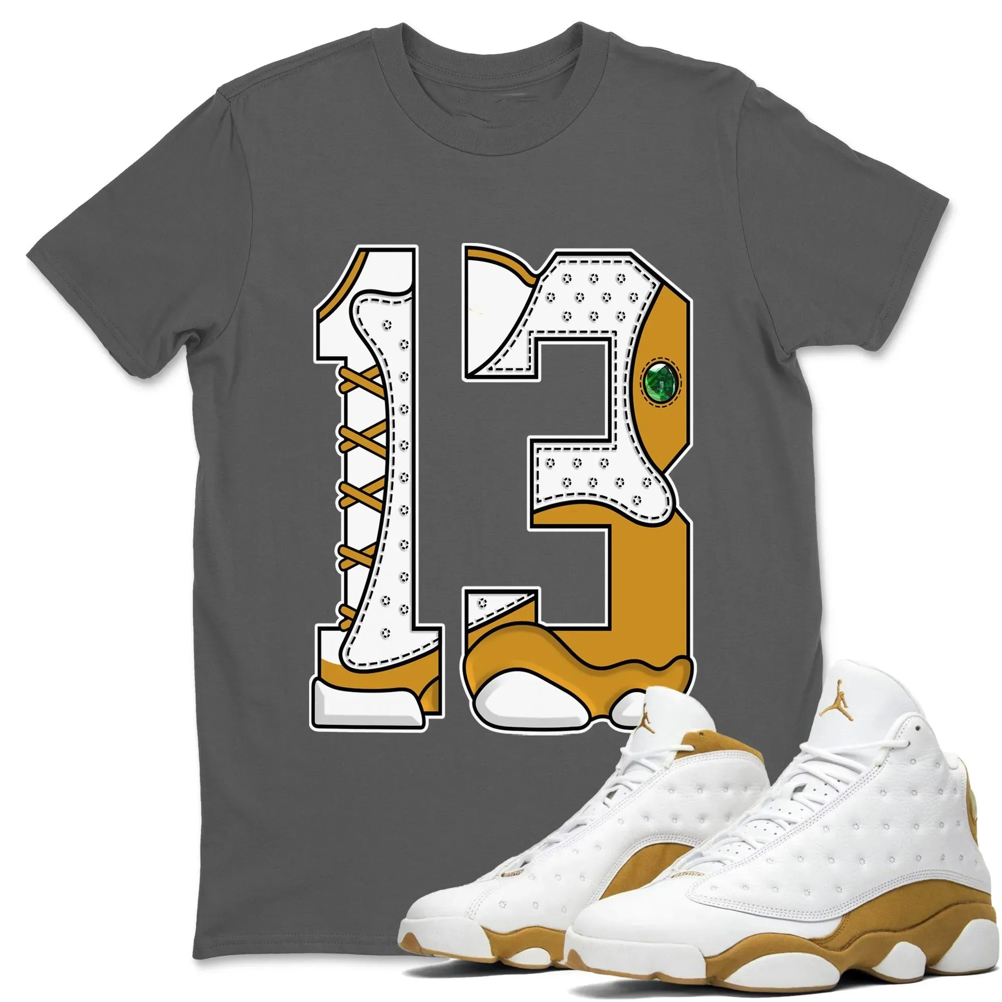 Number 13 Unisex Tops - Air Jordan 13 Wheat