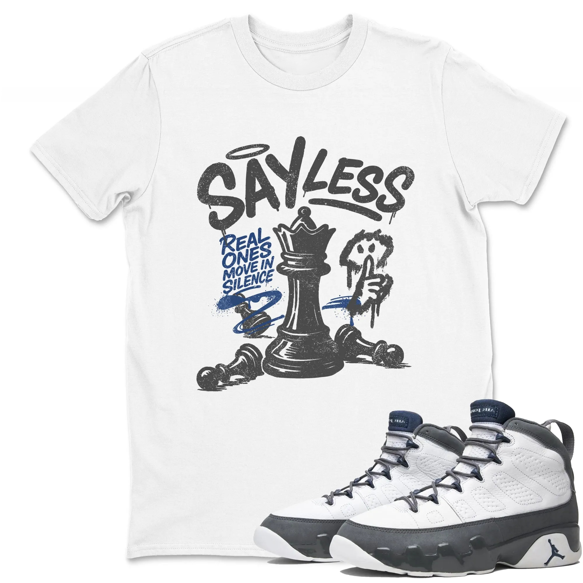 Say Less Sneaker Tees - Air Jordan 9 Flint Grey