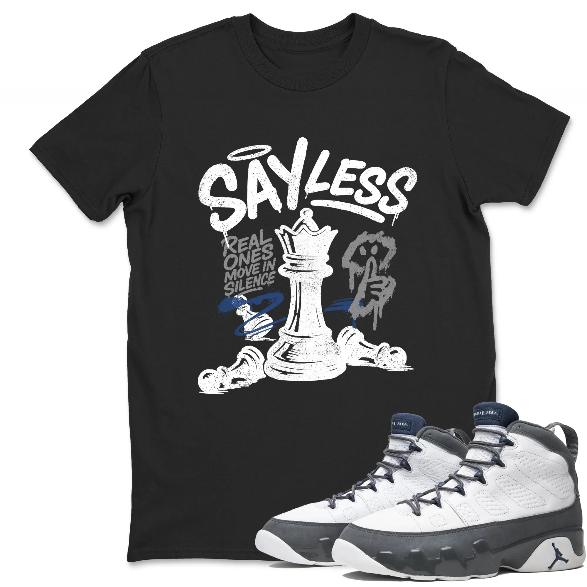 Say Less Sneaker Tees - Air Jordan 9 Flint Grey