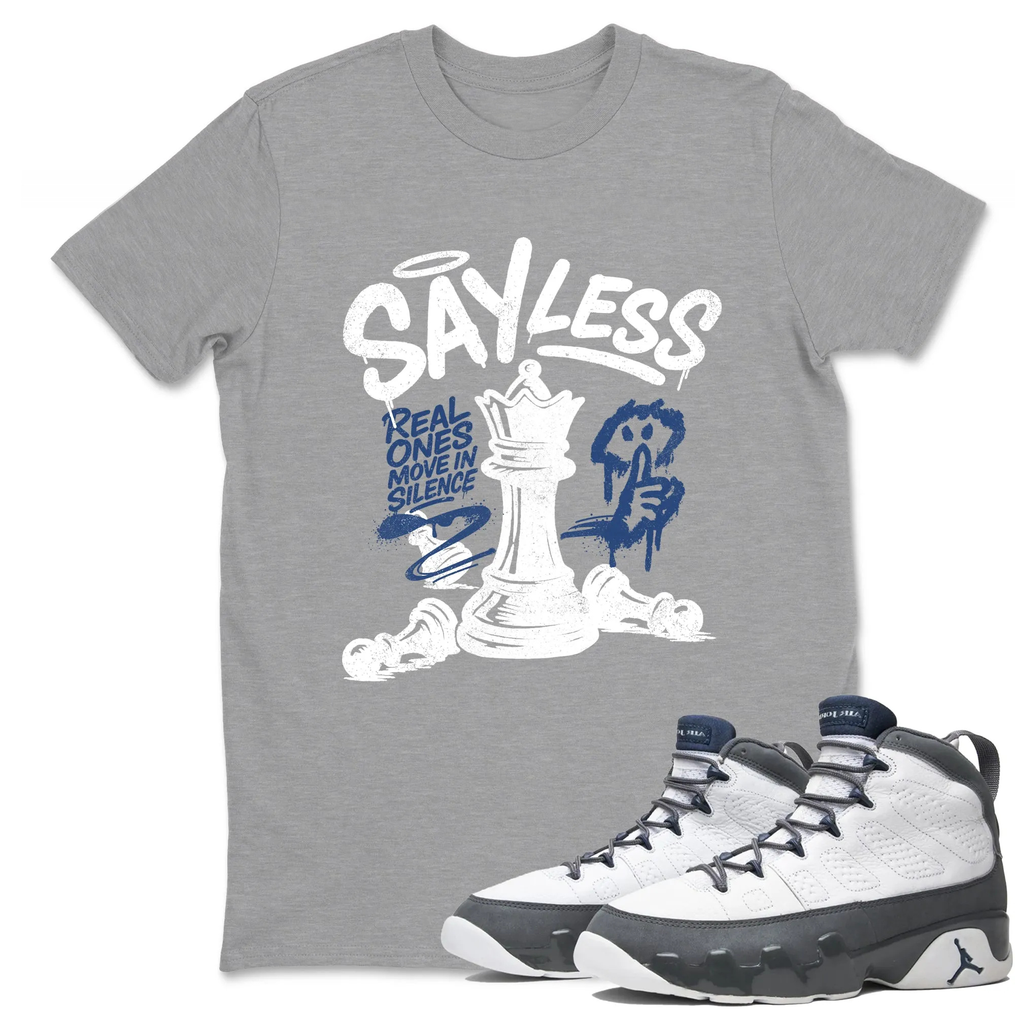 Say Less Sneaker Tees - Air Jordan 9 Flint Grey