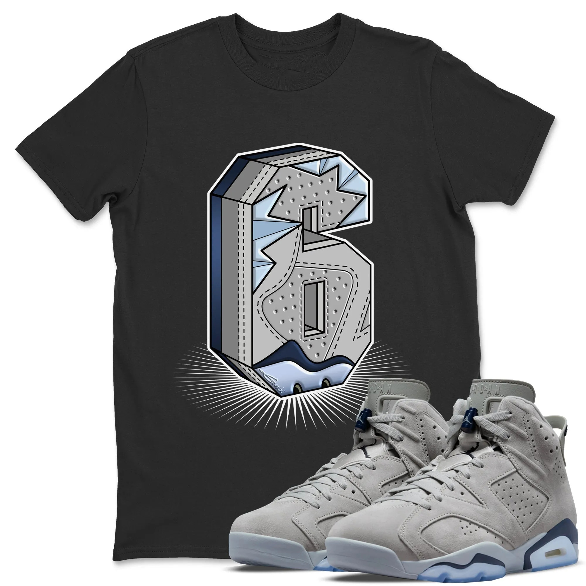 Six Statue Unisex Tops - Air Jordan 6 Georgetown