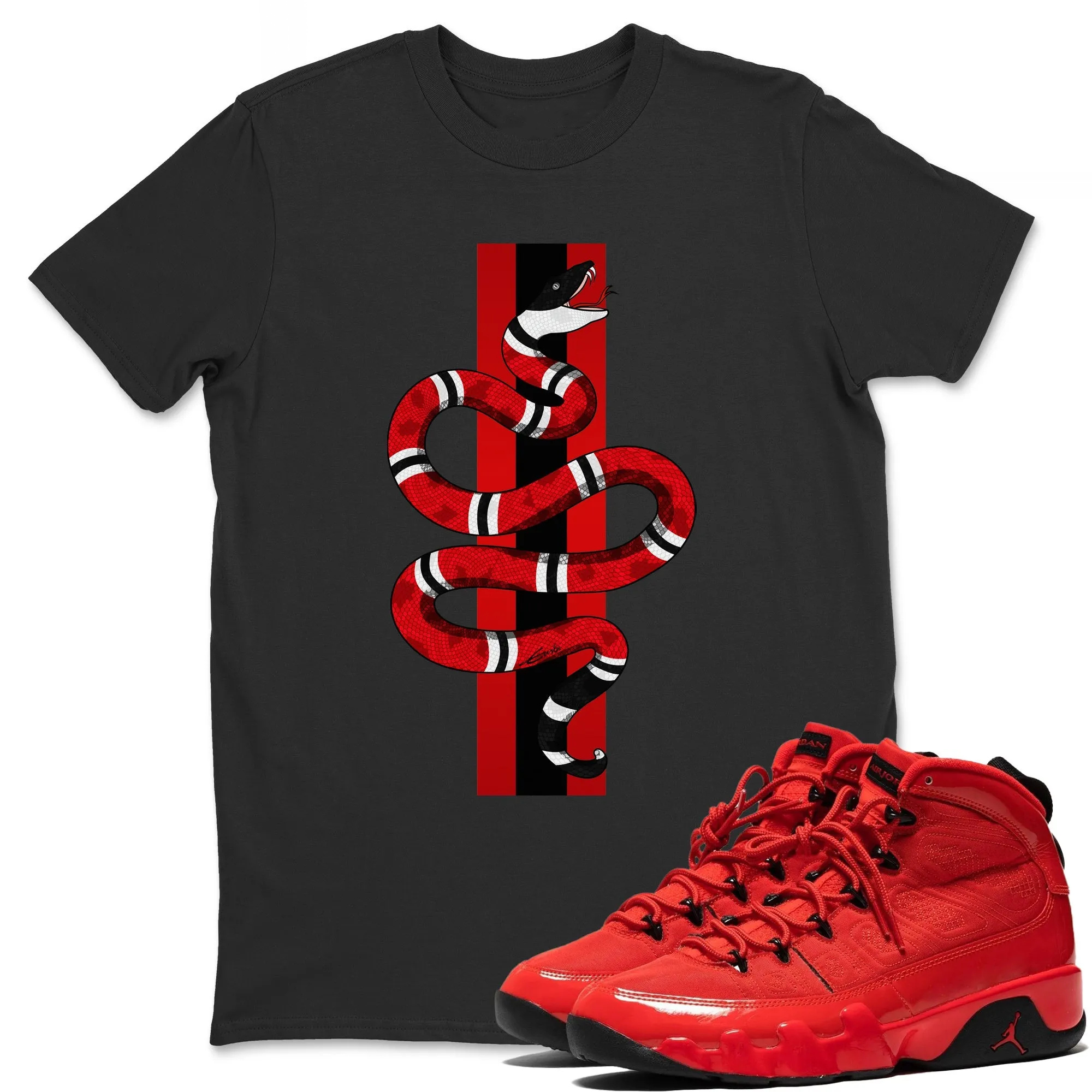 Snake Unisex Tops - Air Jordan 14 Gym Red