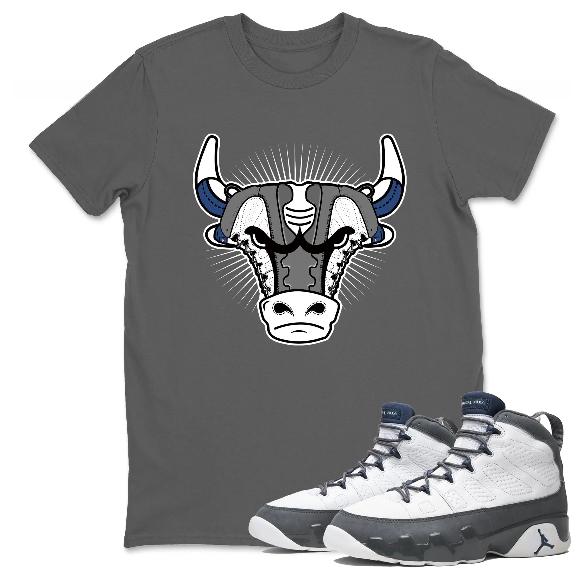 Sneaker Bull Head Sneaker Tees - Air Jordan 9 Flint Grey