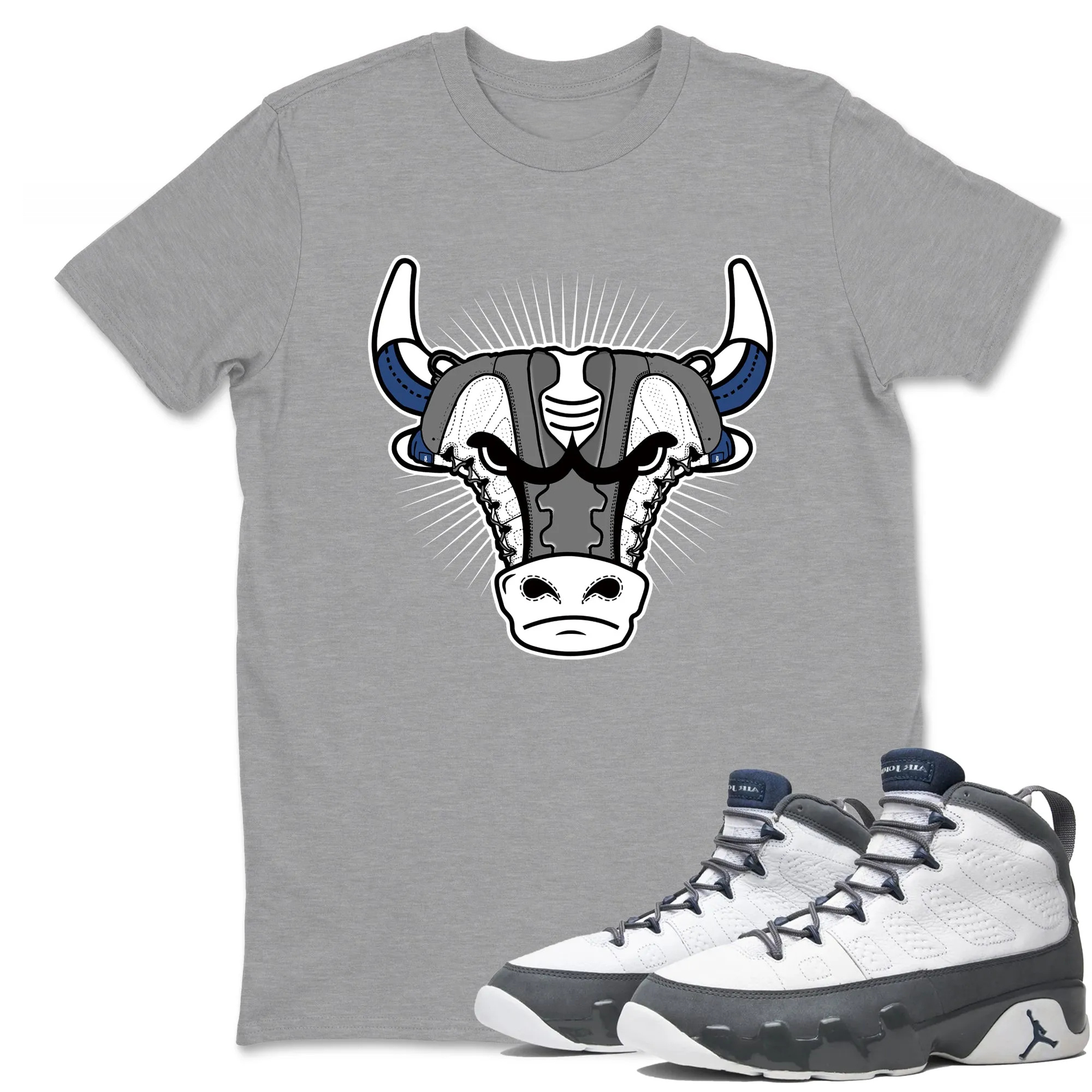 Sneaker Bull Head Sneaker Tees - Air Jordan 9 Flint Grey