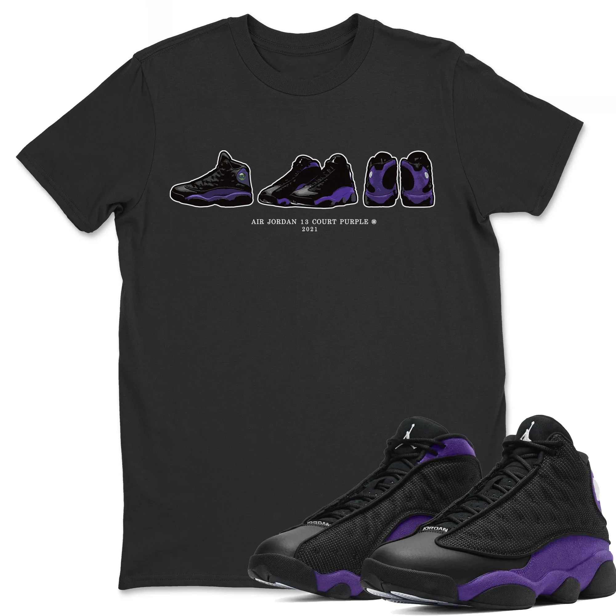 Sneaker Prelude Unisex Tops - Air Jordan 13 Court Purple