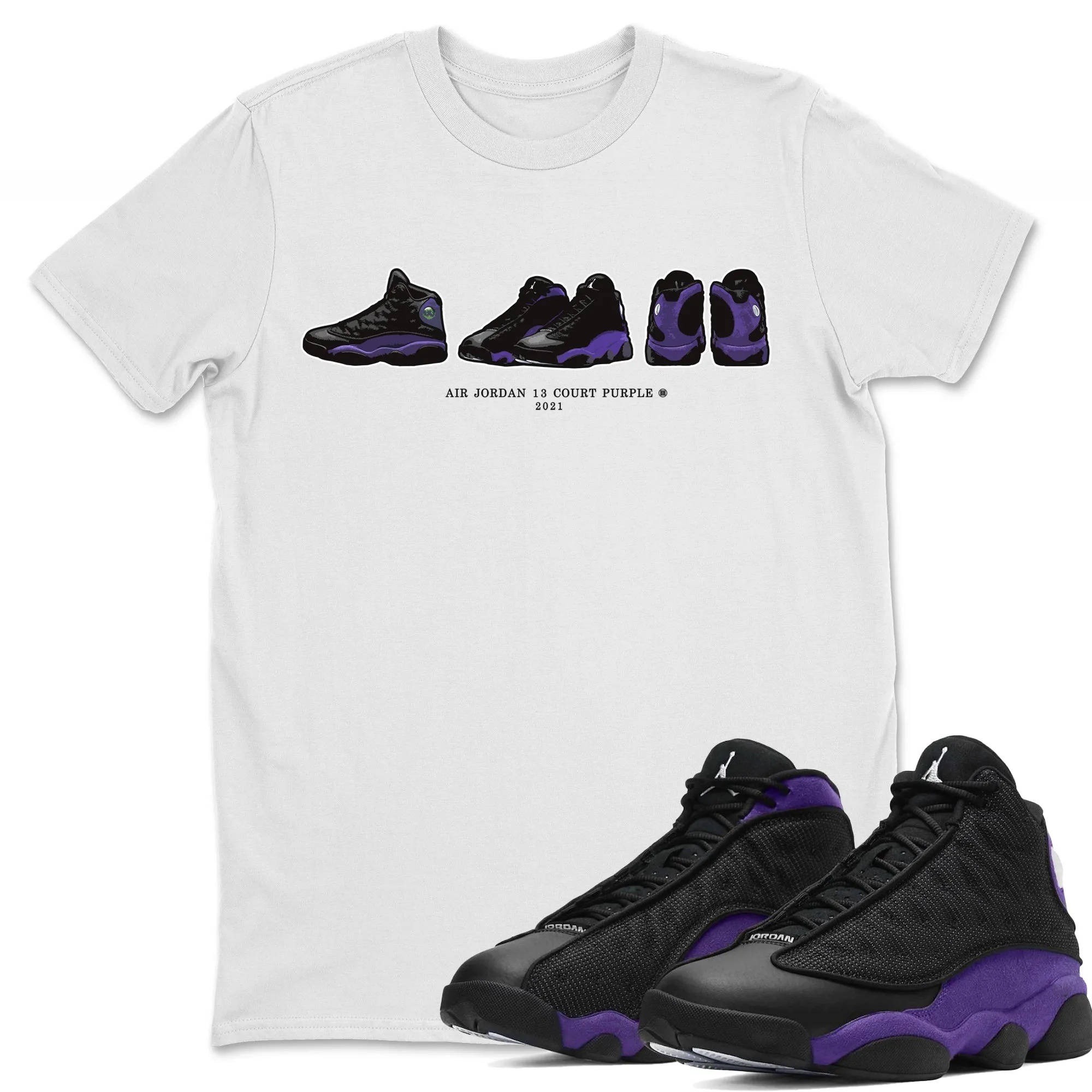 Sneaker Prelude Unisex Tops - Air Jordan 13 Court Purple