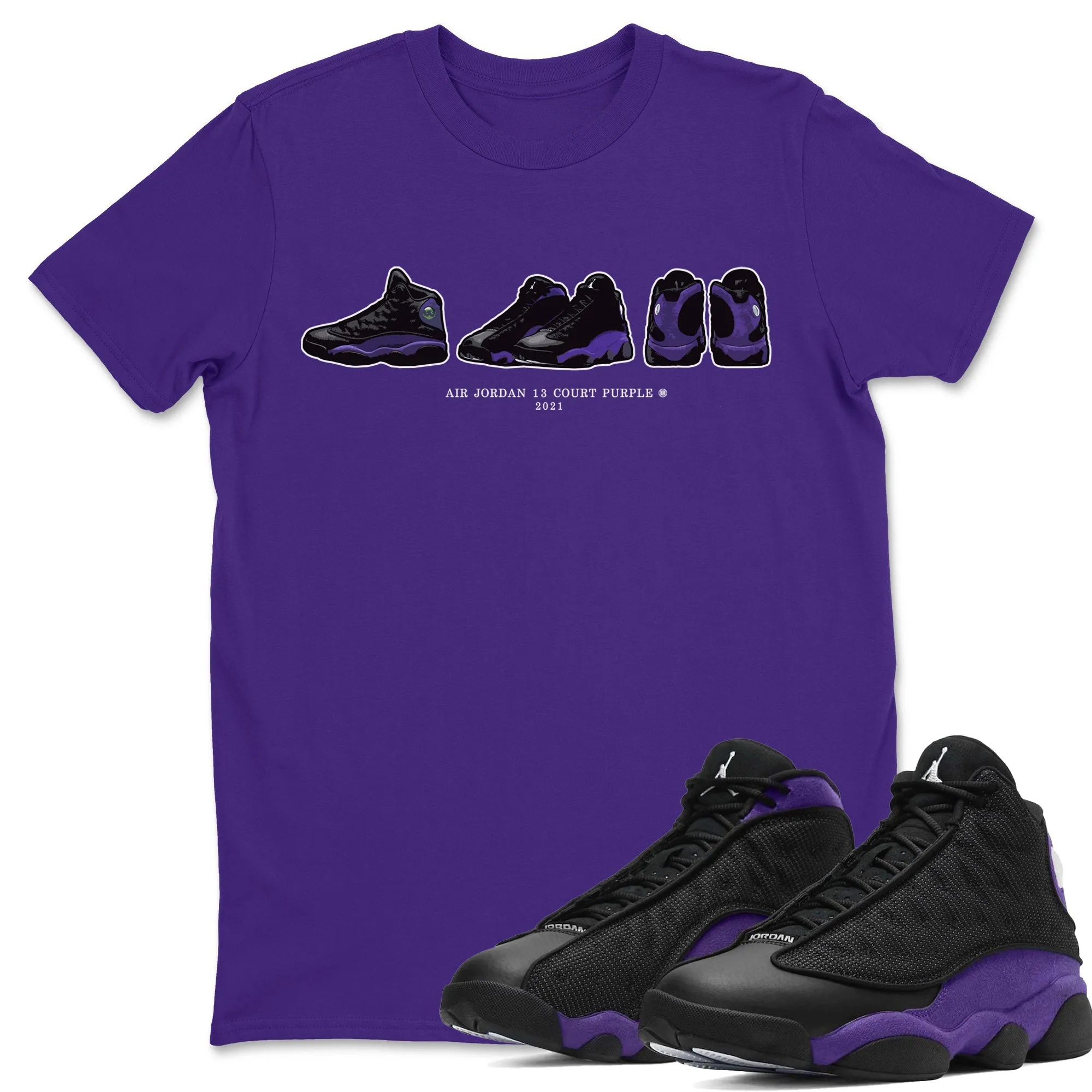 Sneaker Prelude Unisex Tops - Air Jordan 13 Court Purple