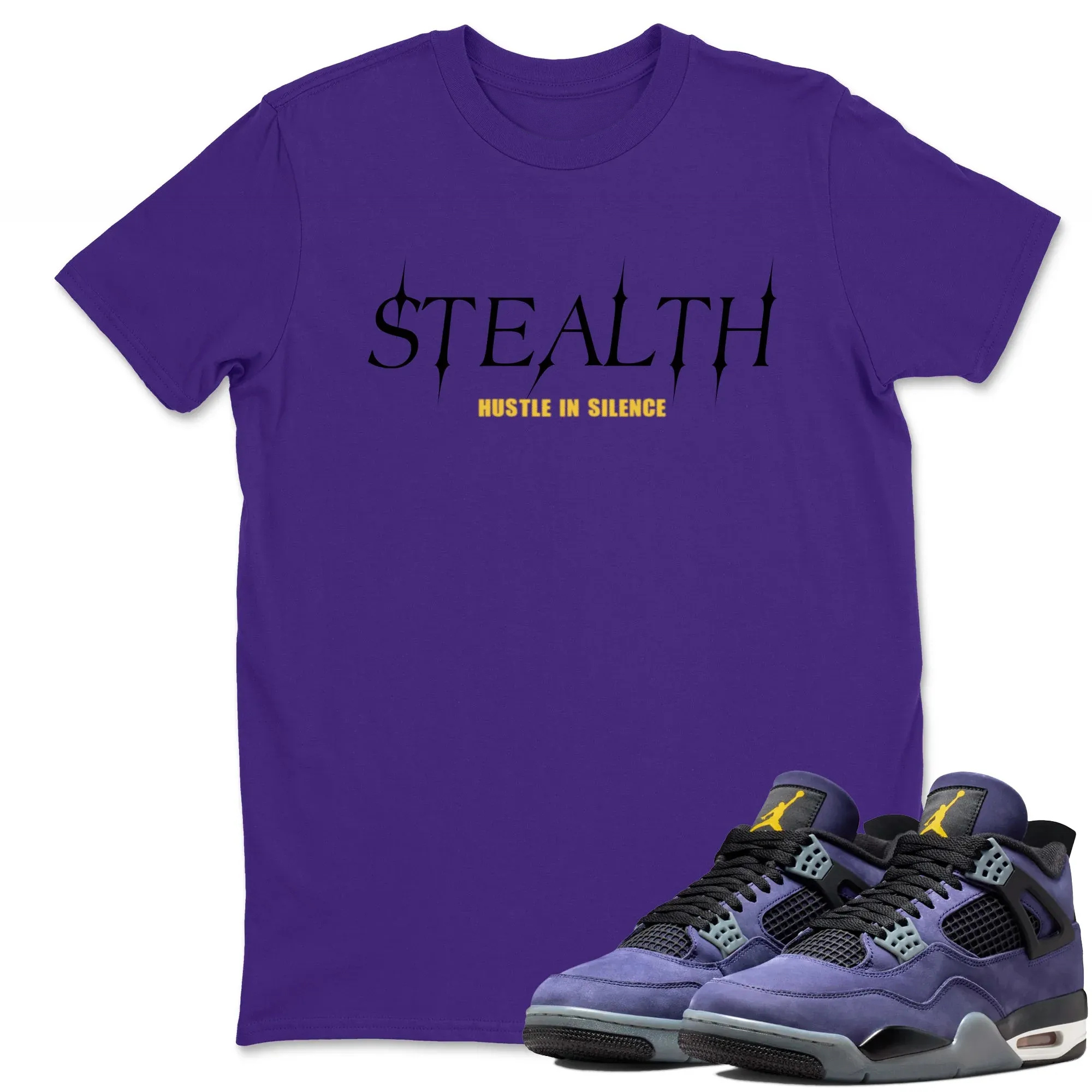 Stealth TEEWAVO Sneaker Tees - Air Jordan 4 Lakeshow