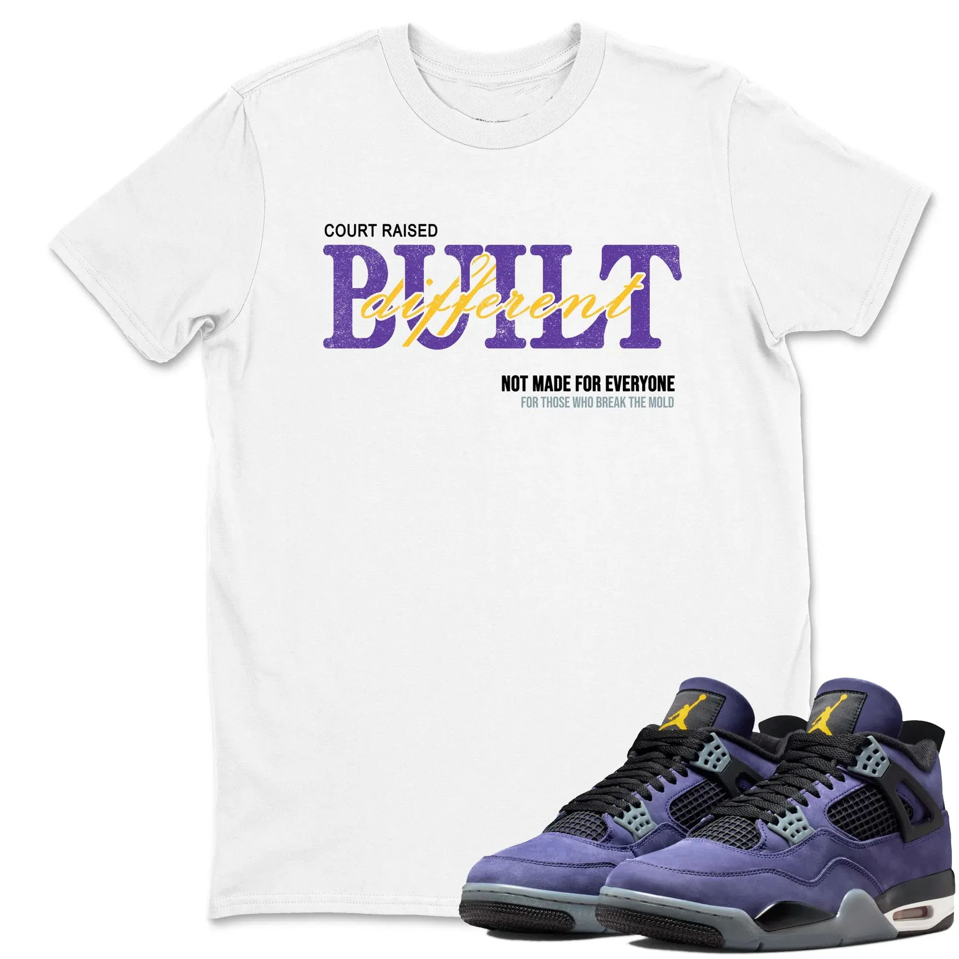 Vintage Built Different TEEWAVO Sneaker Tees - Air Jordan 4 Lakeshow