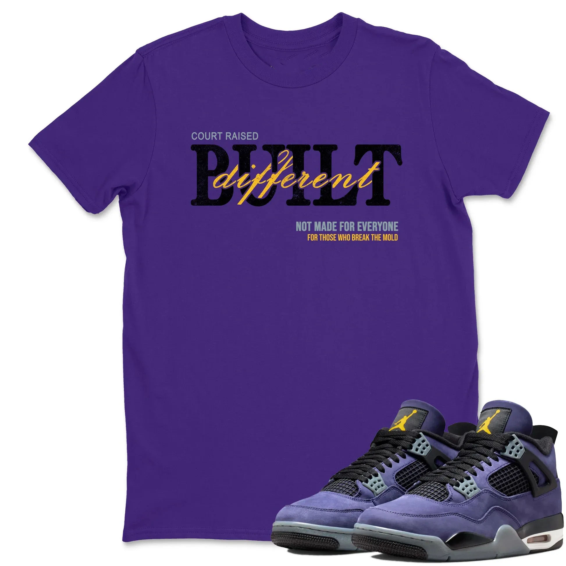 Vintage Built Different TEEWAVO Sneaker Tees - Air Jordan 4 Lakeshow