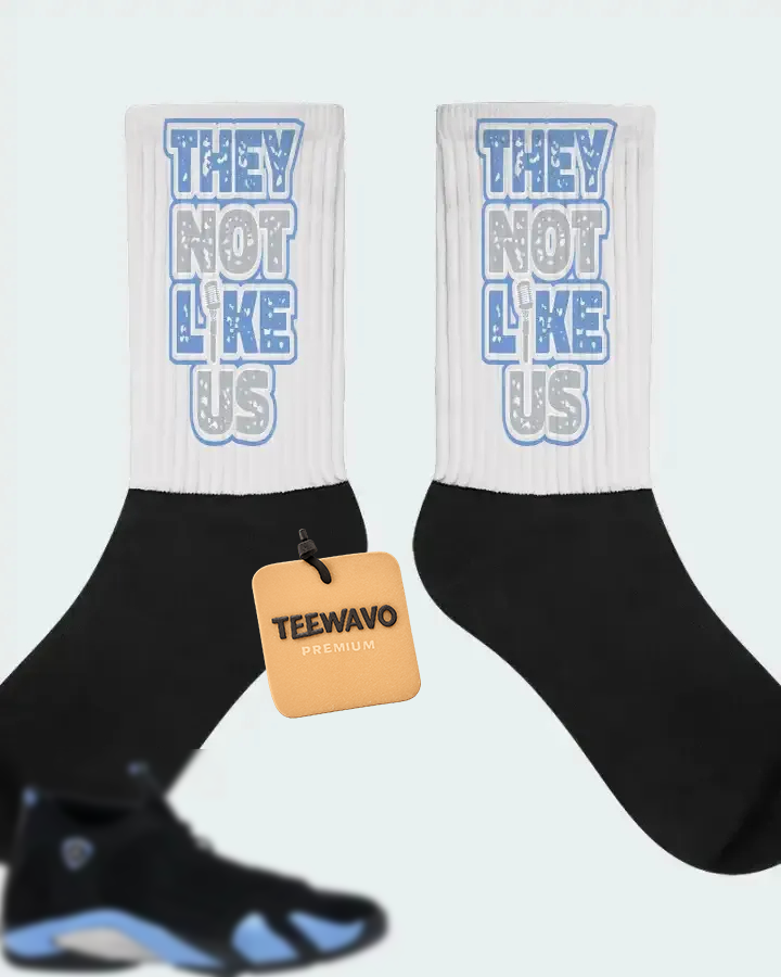 AJ 14 Retro Black University Blue 2026  Sneaker Matching Socks
