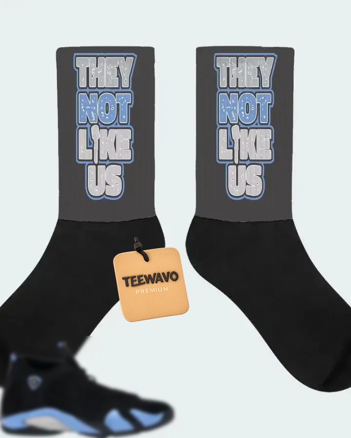 AJ 14 Retro Black University Blue 2026  Sneaker Matching Socks