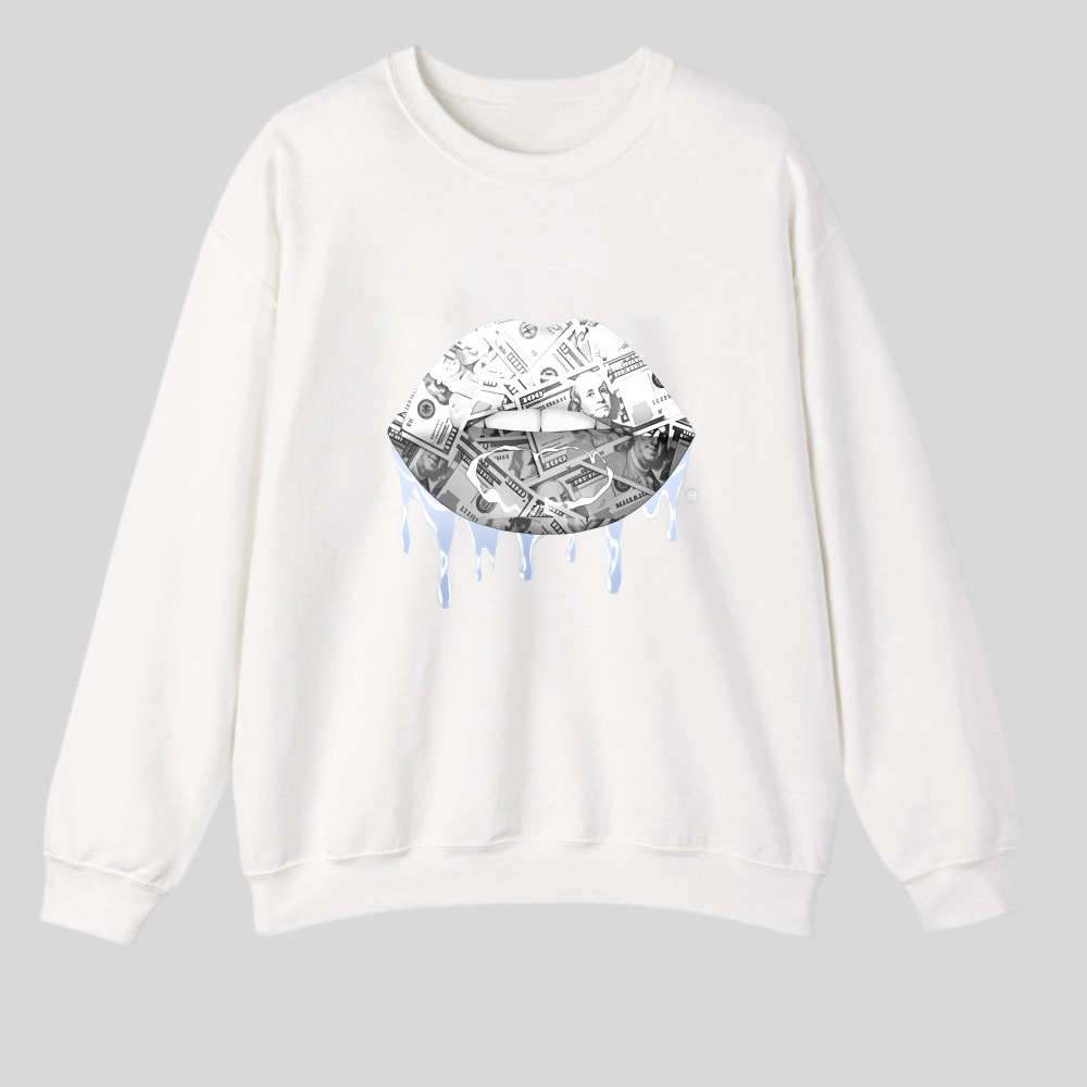 Money Lips With Dripping Effect tshirt 100% cotton