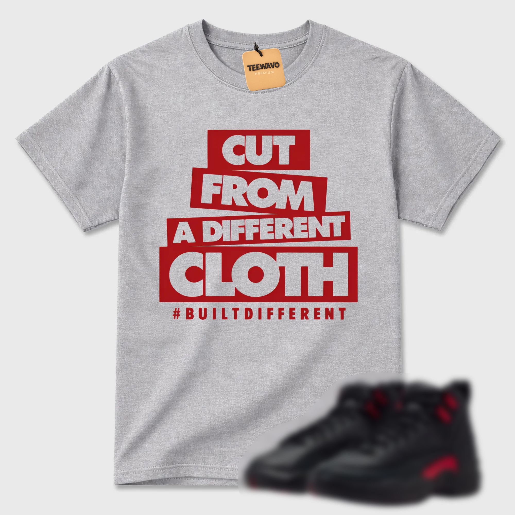 12 Bloodline Black Varsity Red T Shirt Match CLOTH