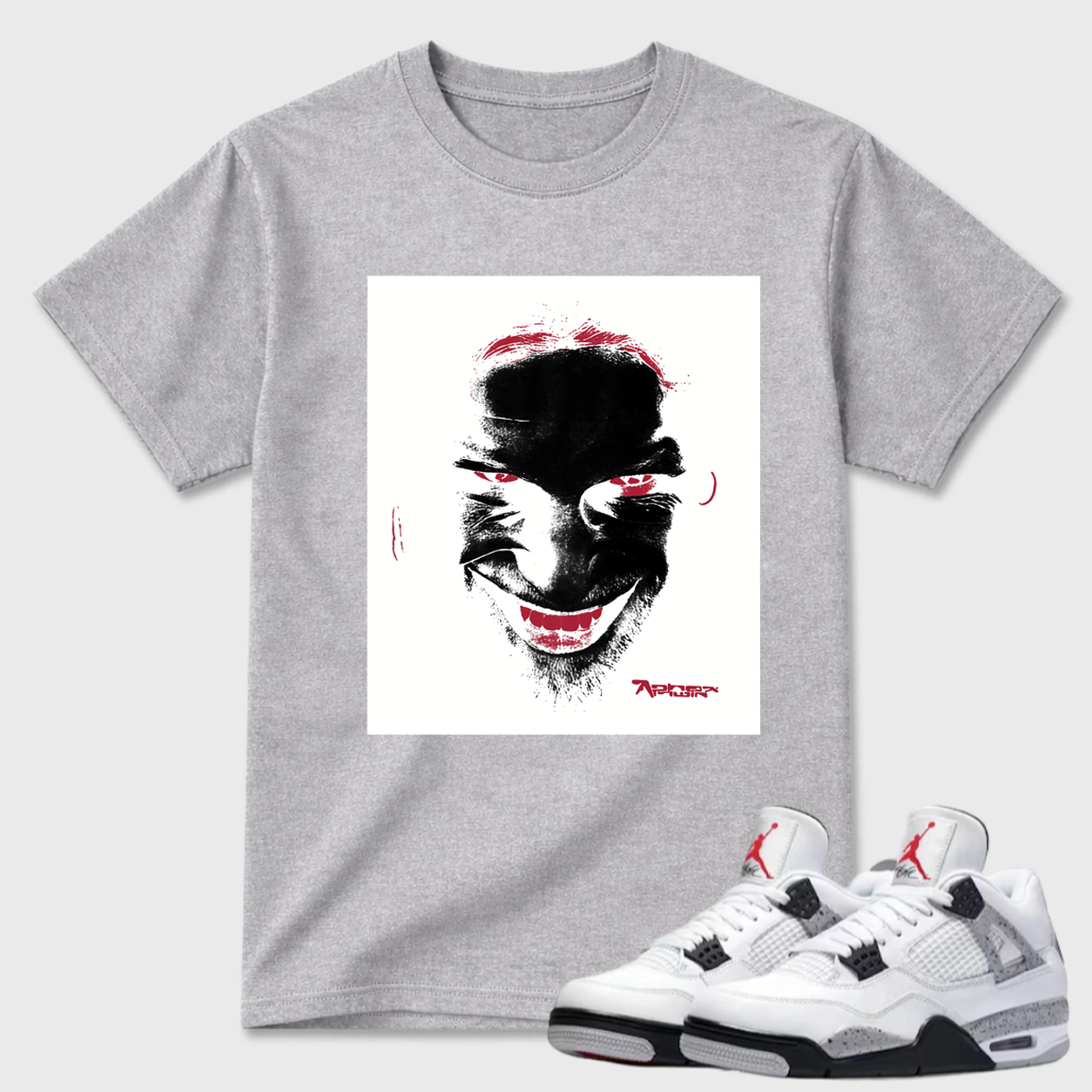 AP Inspired Portrait Air Jordan 4 Graphic Tee
