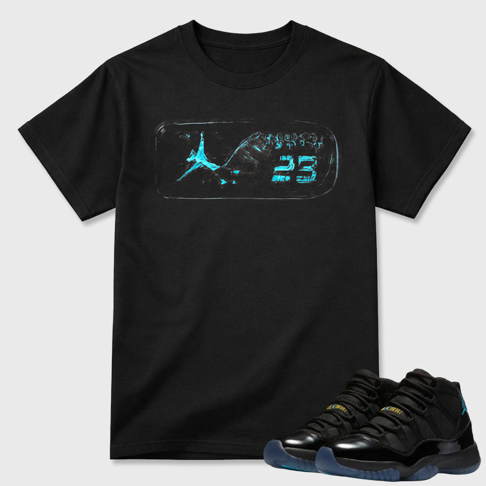 Jordan 23 Ice Blue Logo Air Jordan 11 Graphic Tee