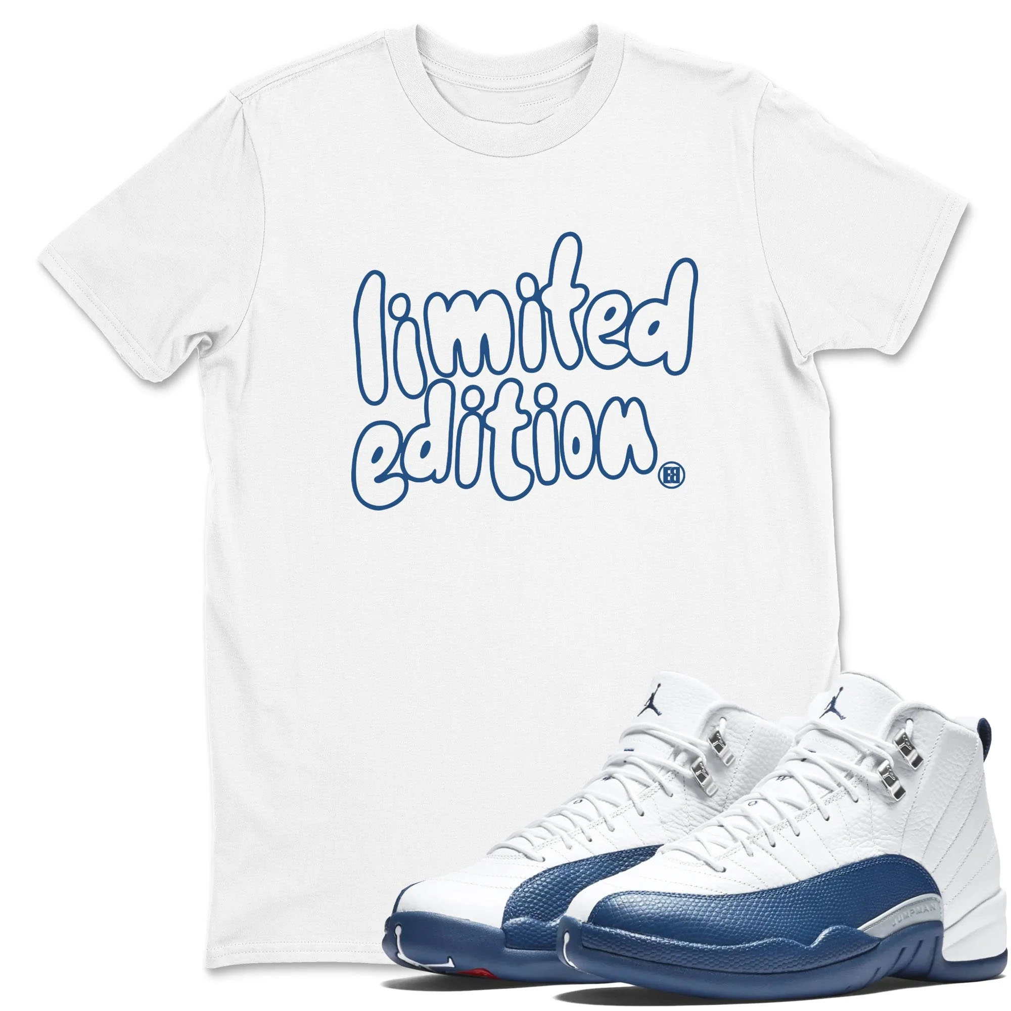 Limited Edition TEEWAVO Sneaker Tees - Air Jordan 12 French Blue