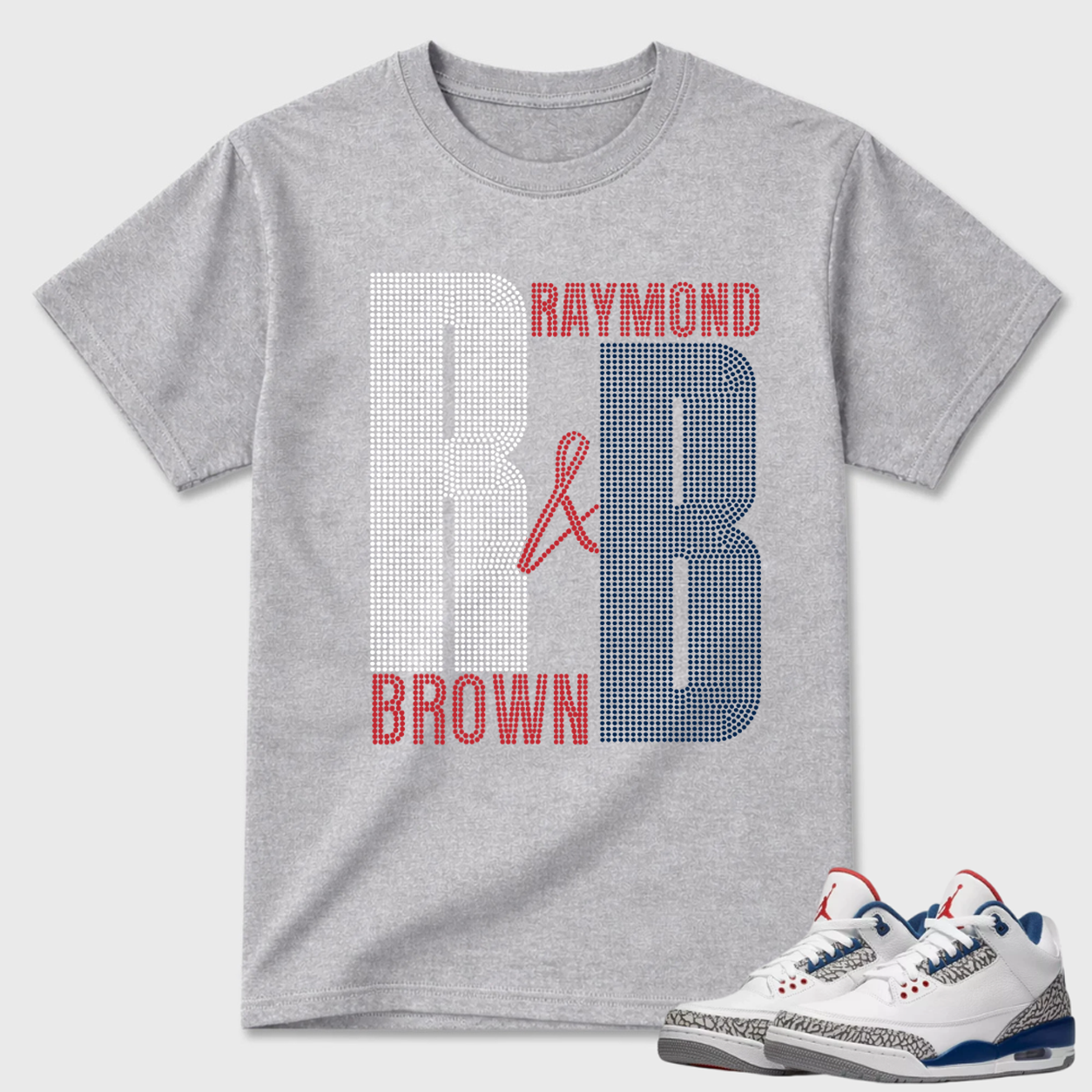 Raymond Brown Initials Air Jordan 3 Streetwear Tee
