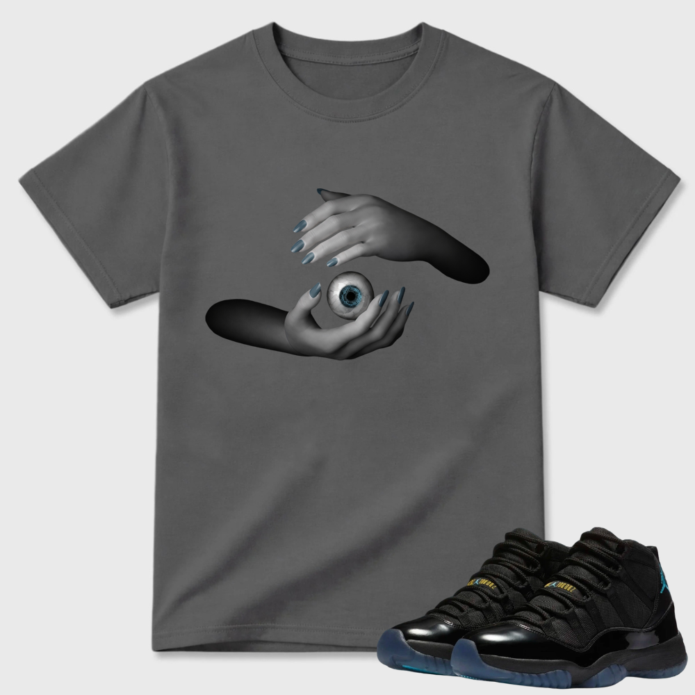 Hands Holding Eye Air Jordan 11 Mystical Tee