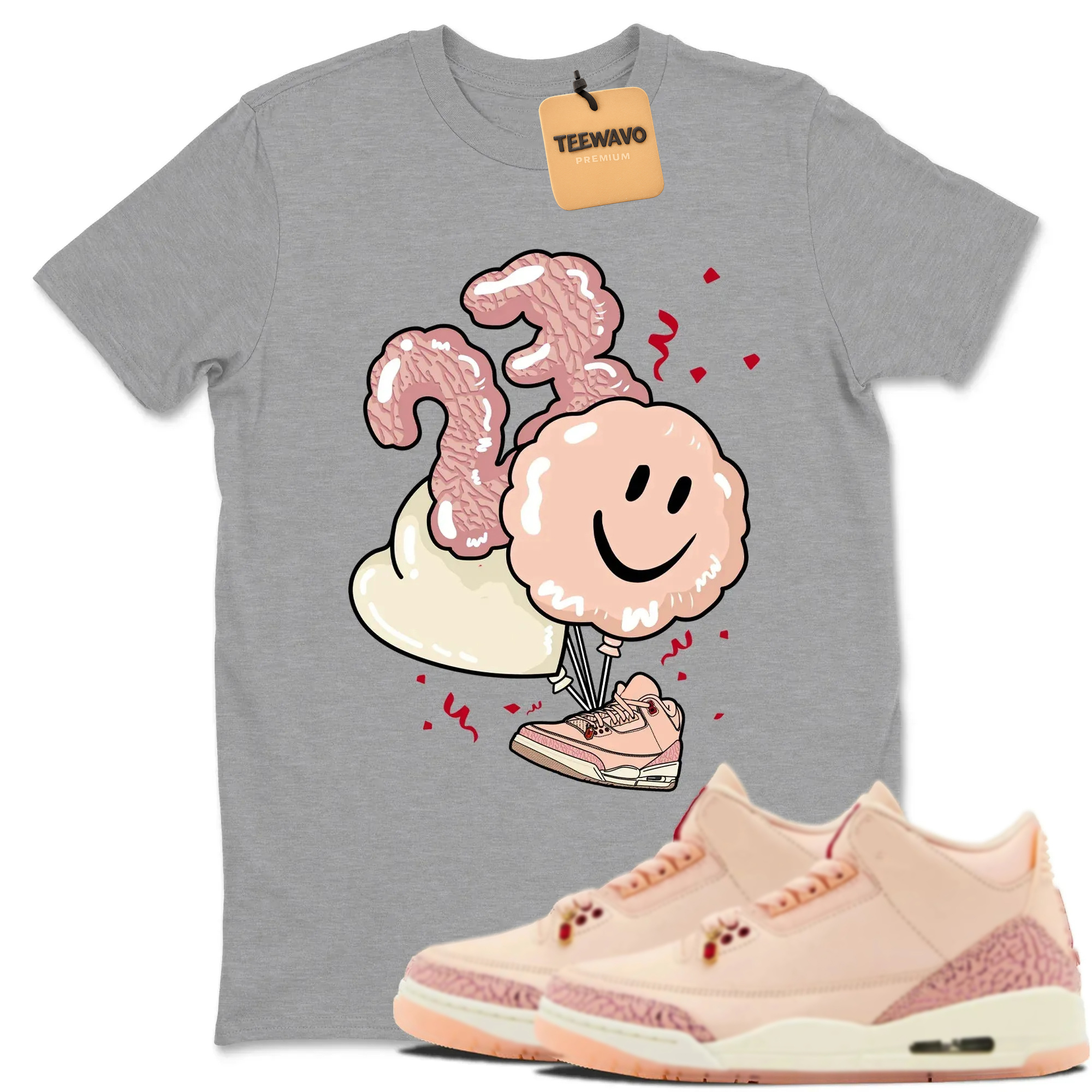 Balloon TEEWAVO Sneaker Tees - AJD 3 Valentines Day