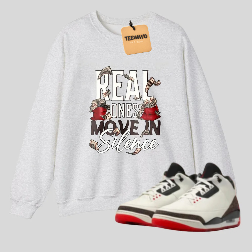 Real Ones Speak In Silence tshirt 100% cotton