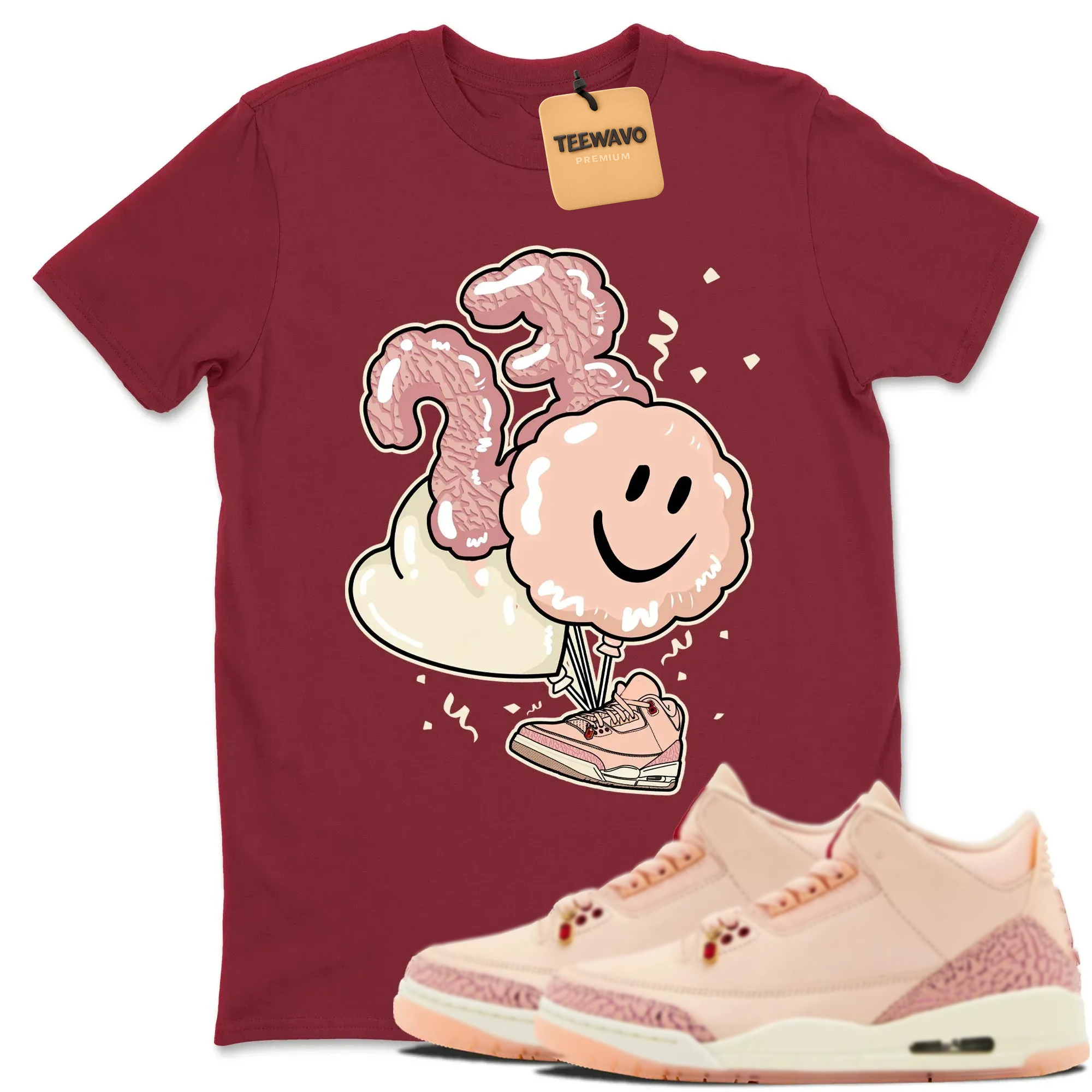 Balloon TEEWAVO Sneaker Tees - AJD 3 Valentines Day