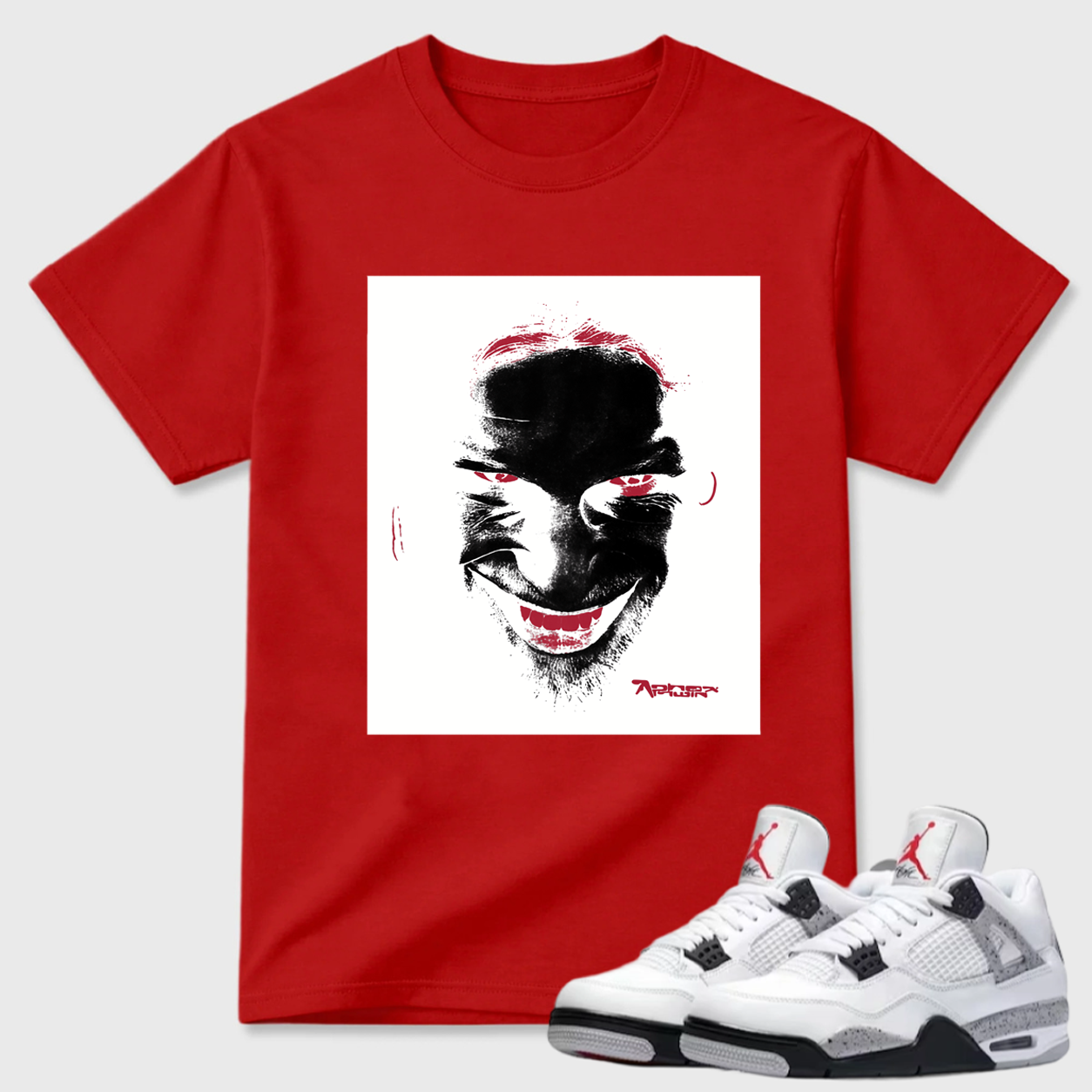 AP Inspired Portrait Air Jordan 4 Graphic Tee