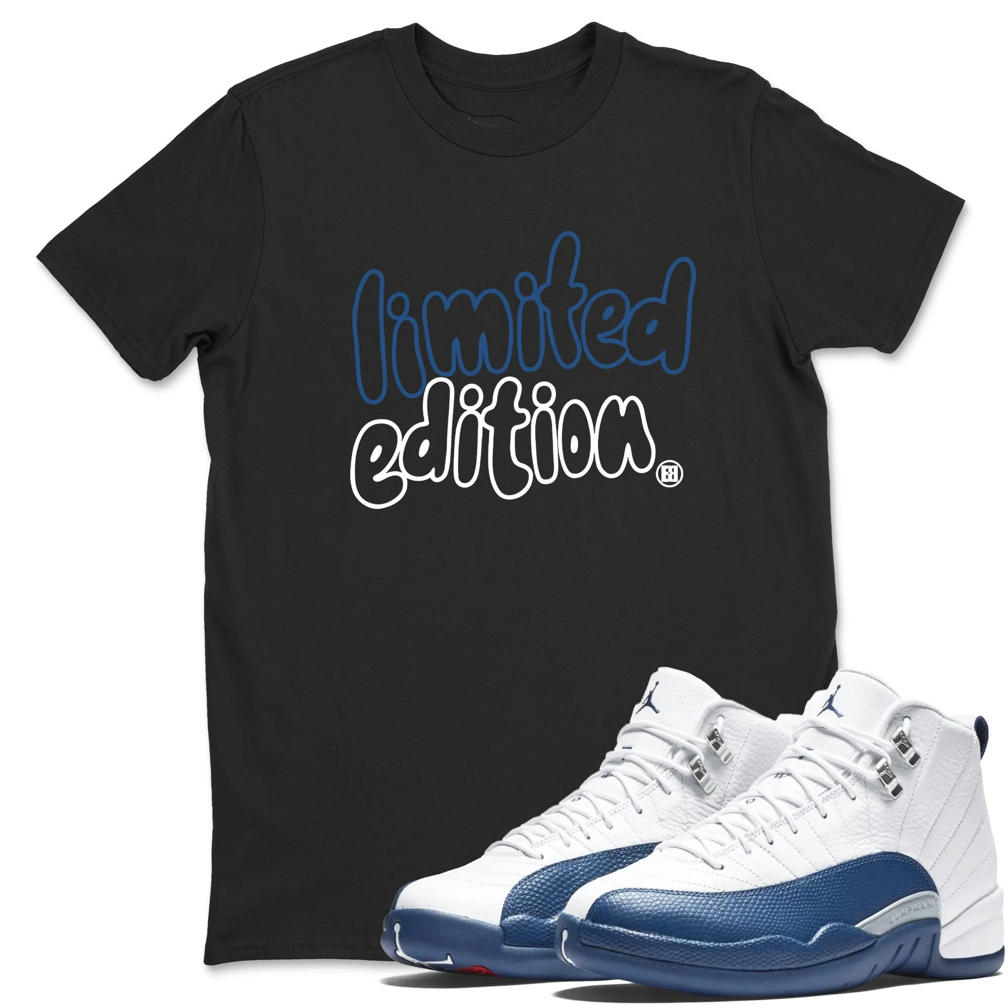 Limited Edition TEEWAVO Sneaker Tees - Air Jordan 12 French Blue