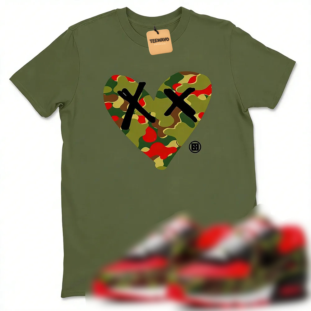 Camo Heart TEEWAVO Sneaker Tees - Air Max 90 Reverse Duck Camo