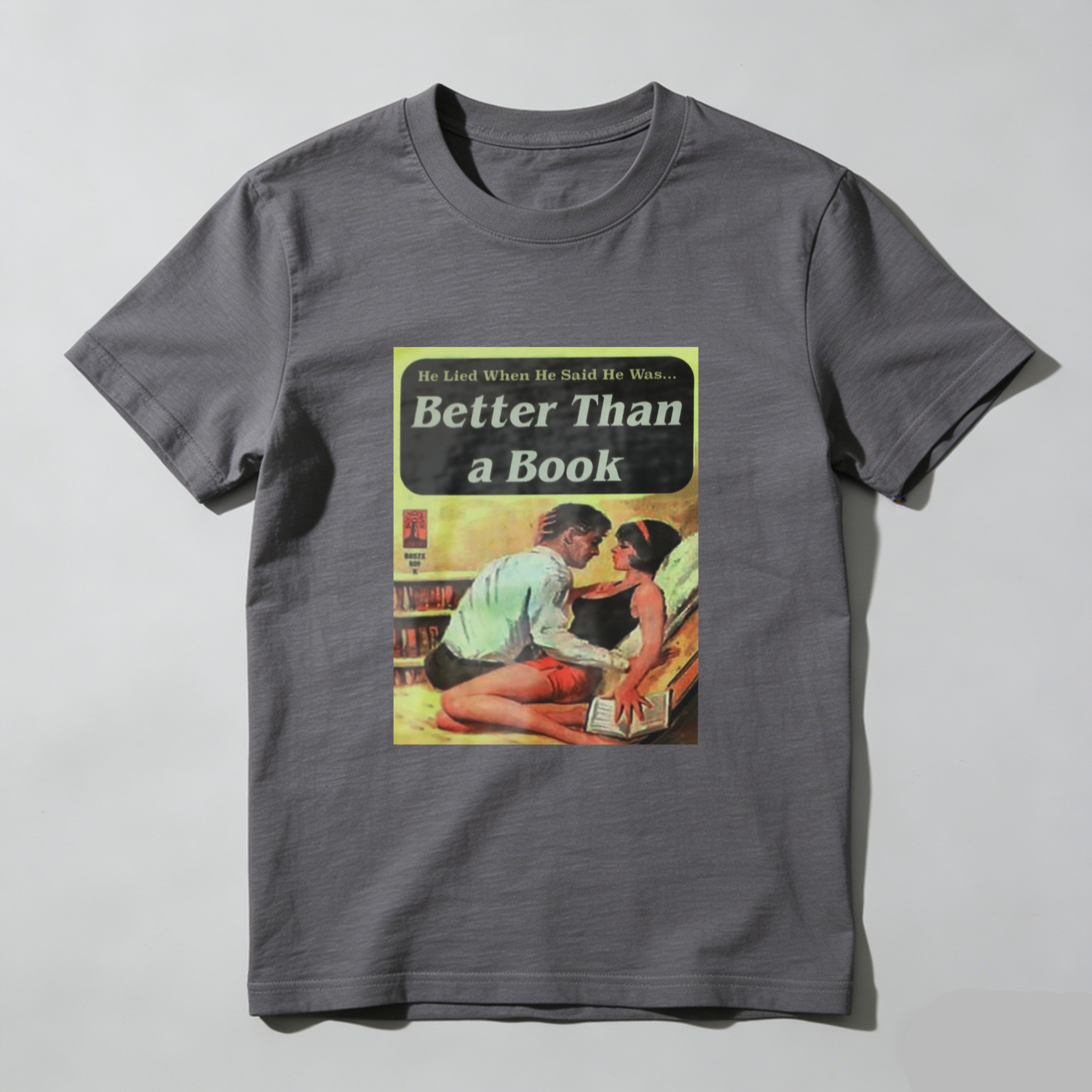 Better Than A Book Romance Cover Art tshirt 100% cotton