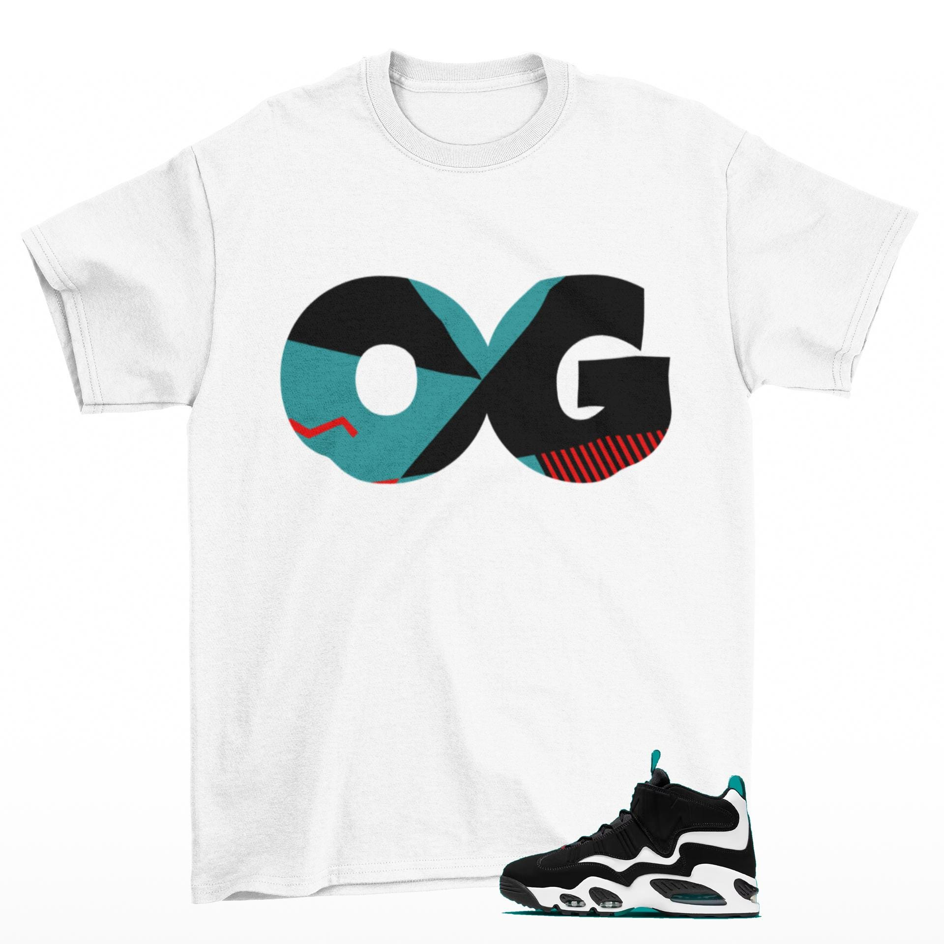 Sneaker OG Griffey Max 1 Freshwater Matching Sneaker Tee Shirt Red