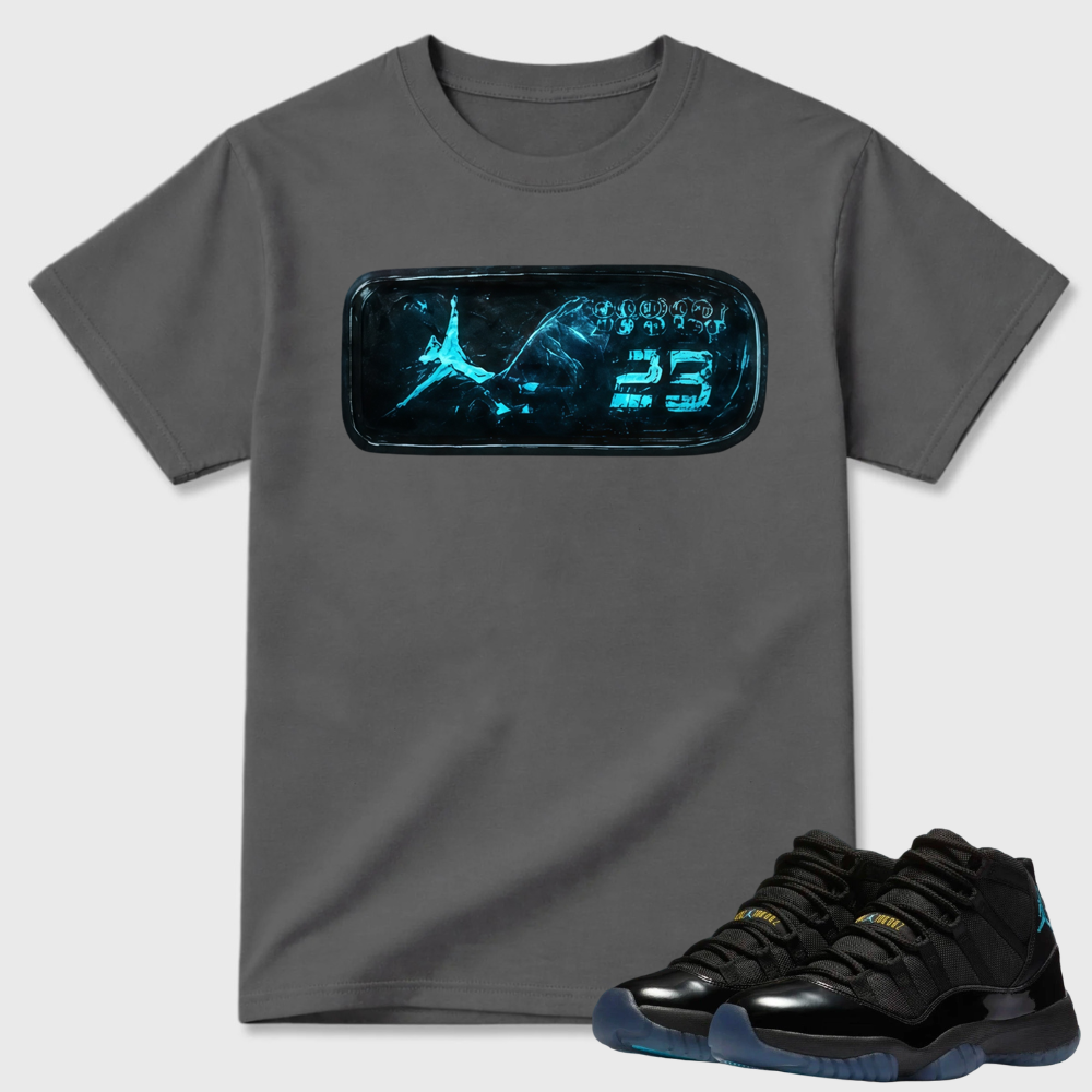 Jordan 23 Ice Blue Logo Air Jordan 11 Graphic Tee