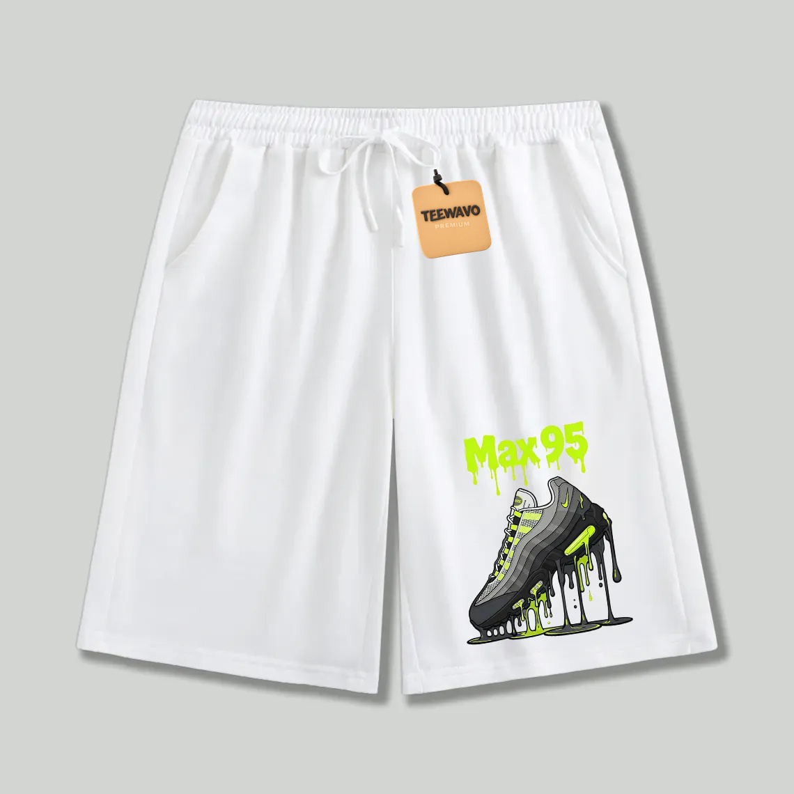 Unisex athletic shorts Max 95 Dripping Sneaker Graphic Print