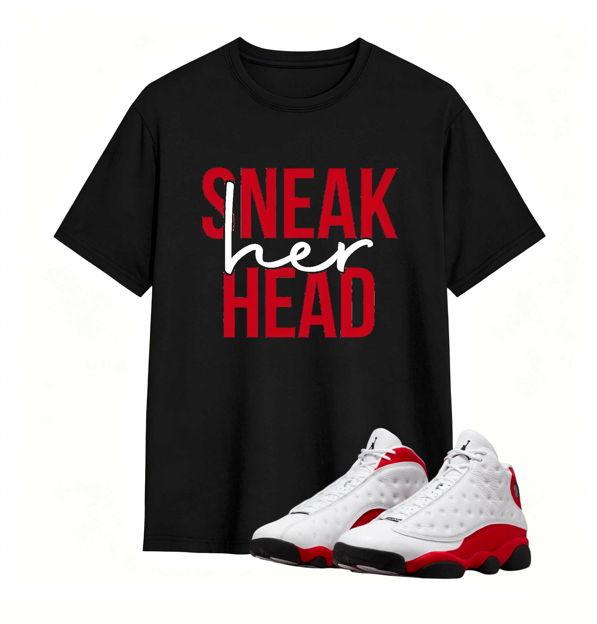 Jordan 13 OG Chicago Match Shirt _ SNEAKER HEAD Tee Sneaker Match T-Shirt