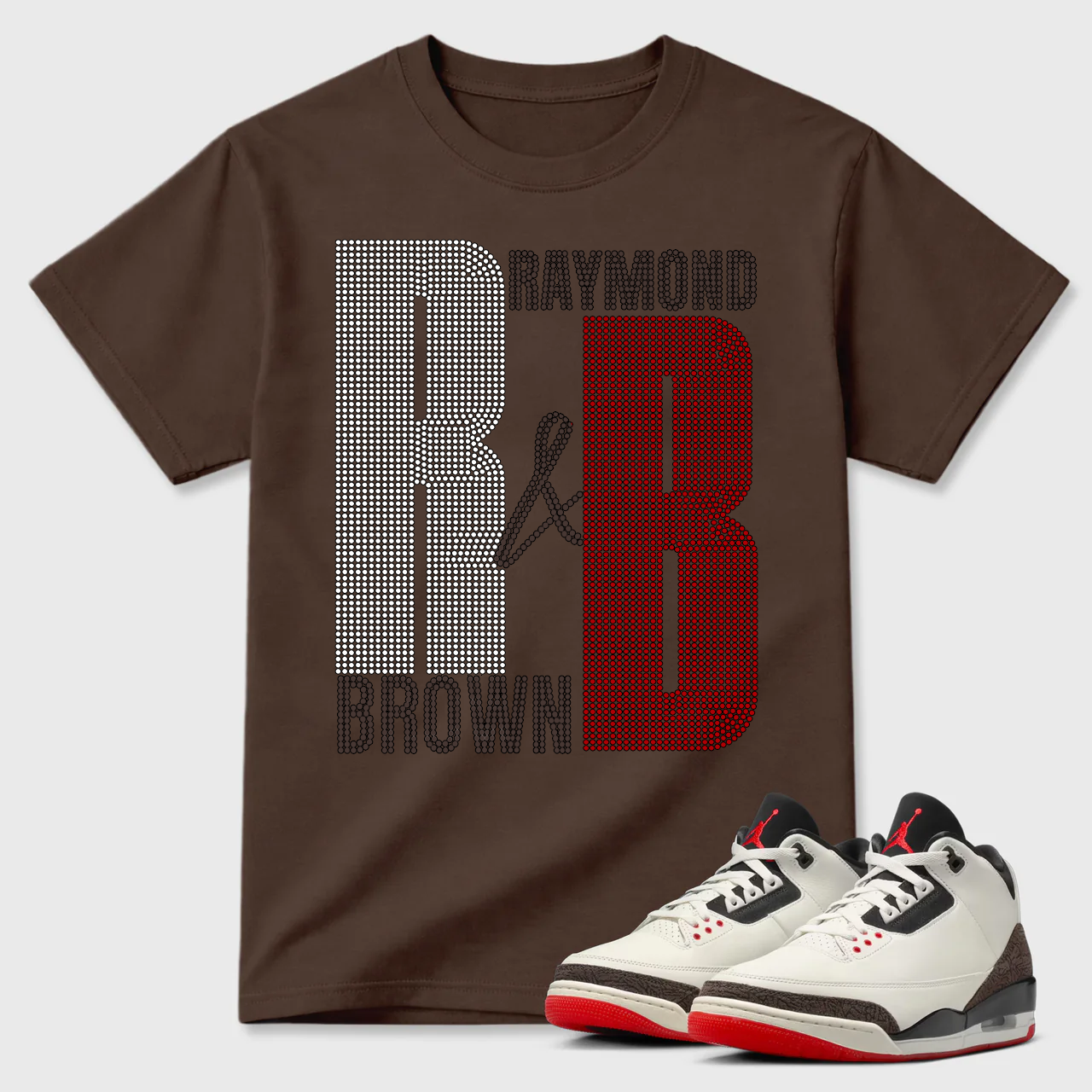 Raymond Brown Initials Air Jordan 3 Streetwear Tee