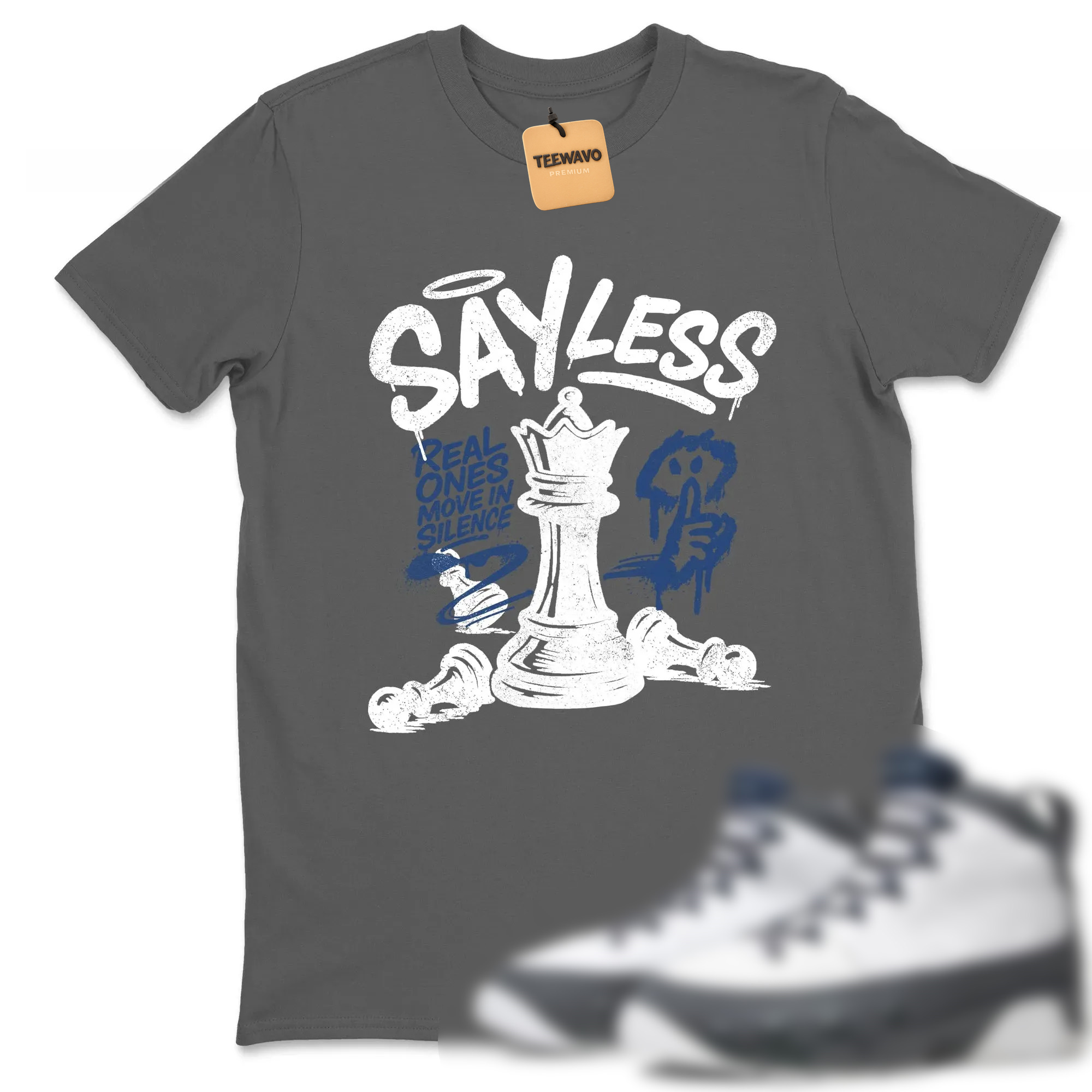 Say Less Sneaker Tees - AJ 9 Flint Grey