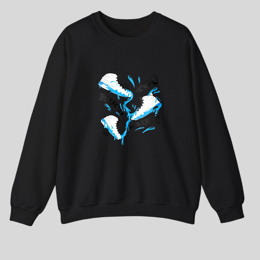 Blue Clouds And Water Splash Design tshirt 100% cotton