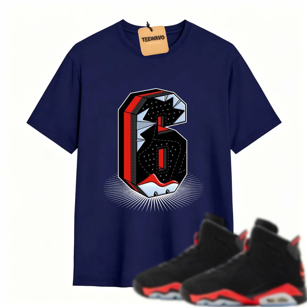 Number Statue TEEWAVO Sneaker Tees - Alr Joarden 6 Reverse Infrared