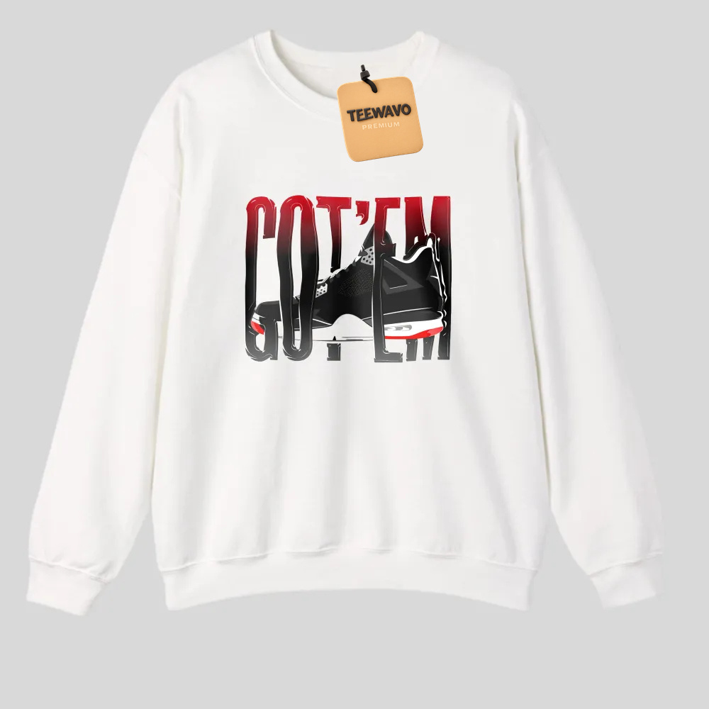 Got Em Sneaker Design Print tshirt 100% cotton