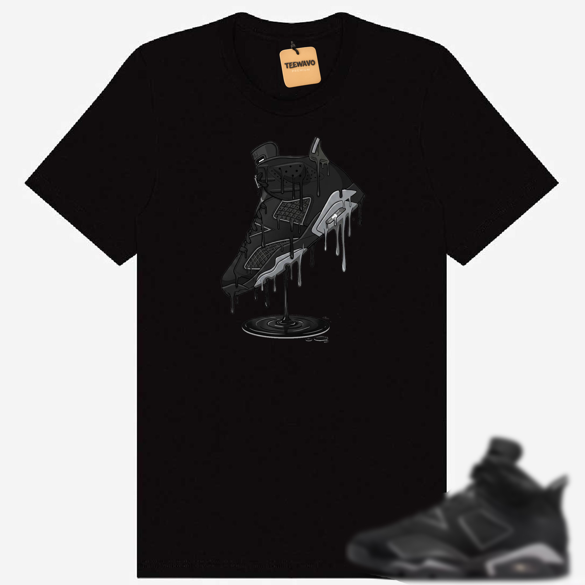 Dripping Shoe Shirt to Match AJ6 Cap and Gown – AJ6 Matching Graphic Tee – Cap & Gown 6s Shirt