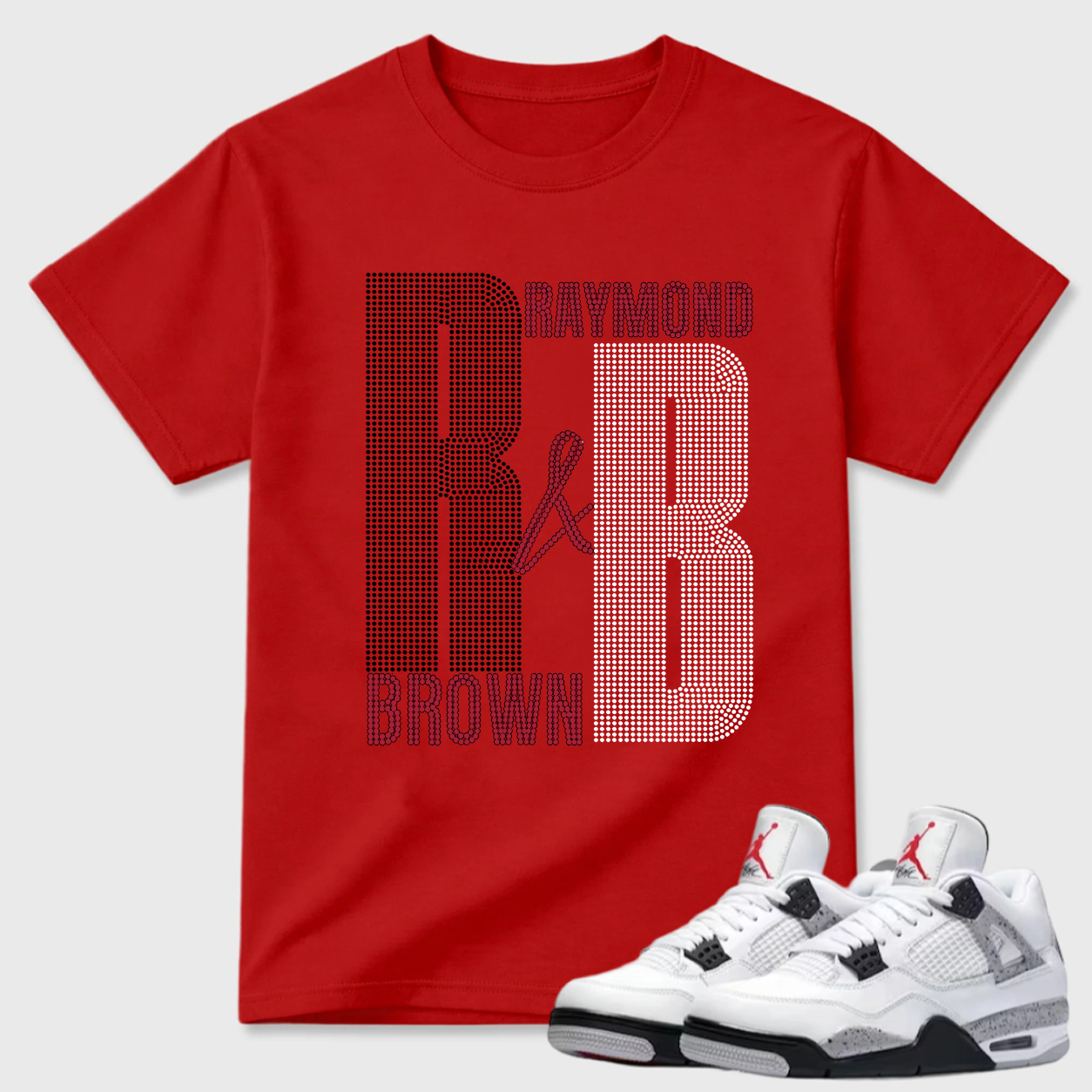 Raymond Brown Initials Air Jordan 4 Streetwear Tee