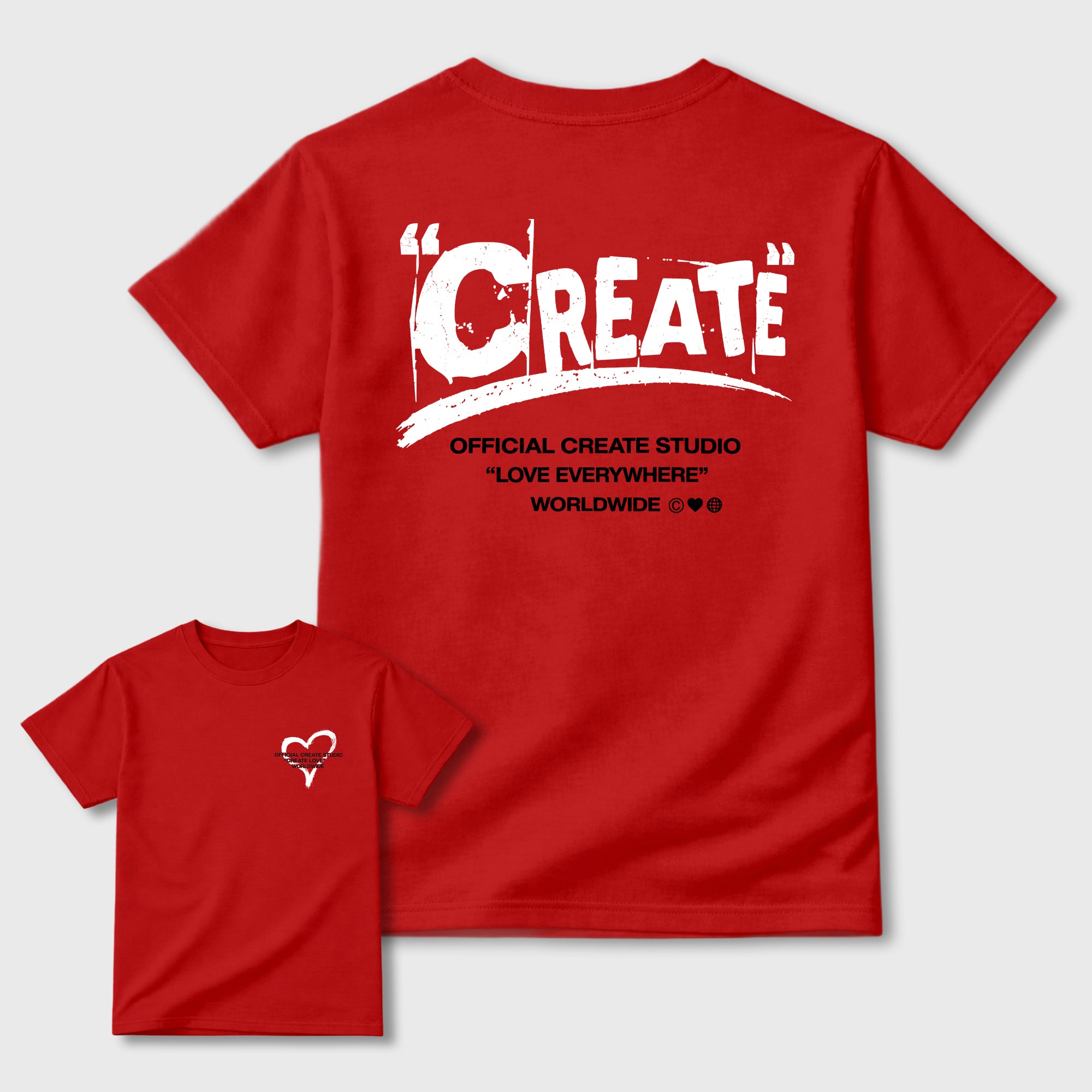 Create Love Sneaker Tees - Air Jordan 13 University Red