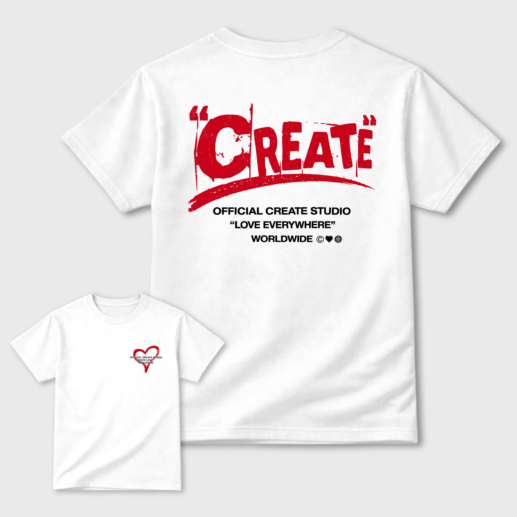 Create Love Sneaker Tees - Air Jordan 13 University Red