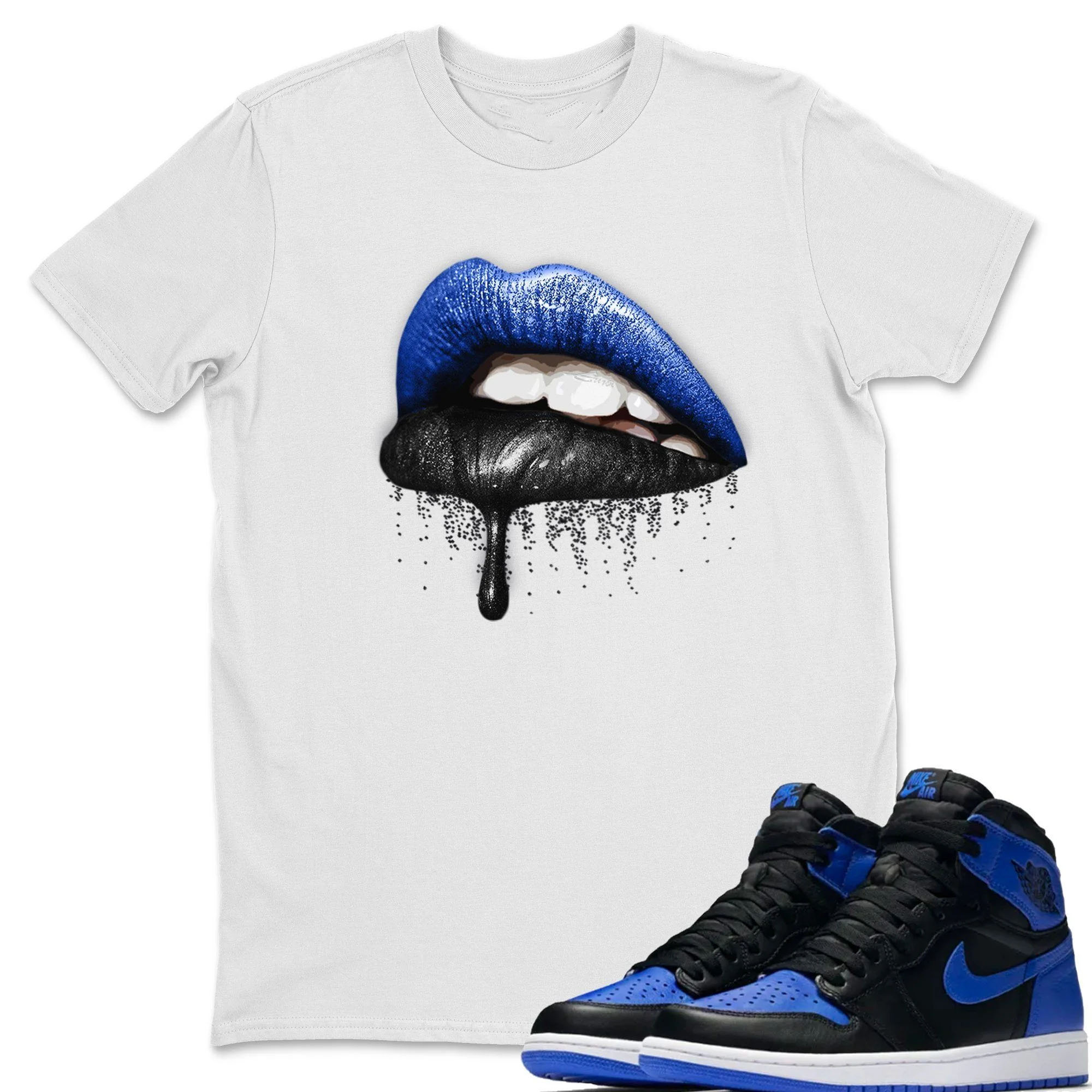 Dripping Lips Unisex Tops - Air Jordan 1 Royal Black