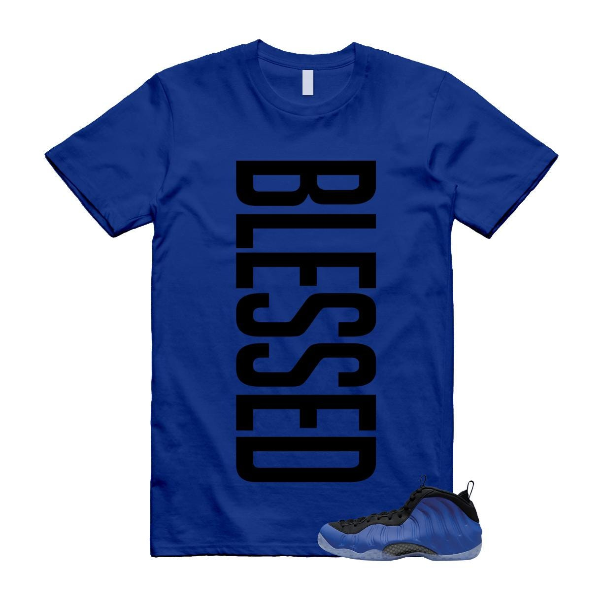 American Minimal Vertical Black Bold Letter T-Shirt