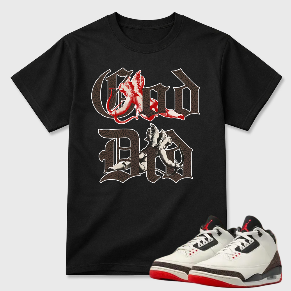 AJ3 World’s Best Dad Match Tee, Match GOD DID Shirt