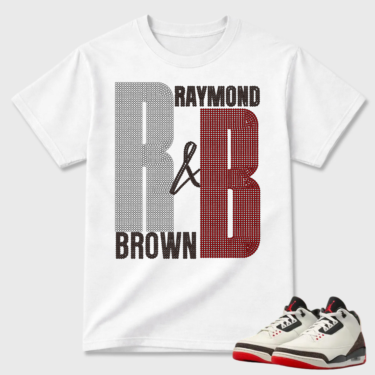 Raymond Brown Initials Air Jordan 3 Streetwear Tee
