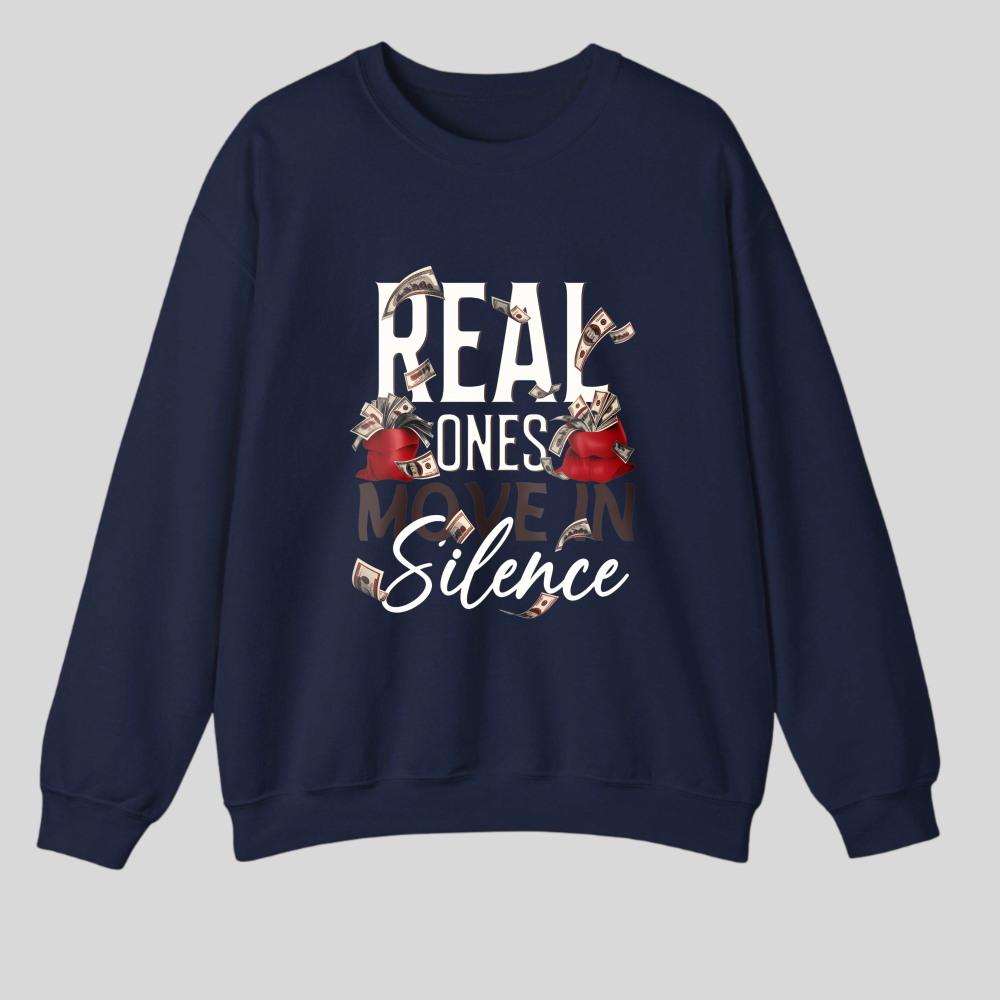 Real Ones Speak In Silence tshirt 100% cotton