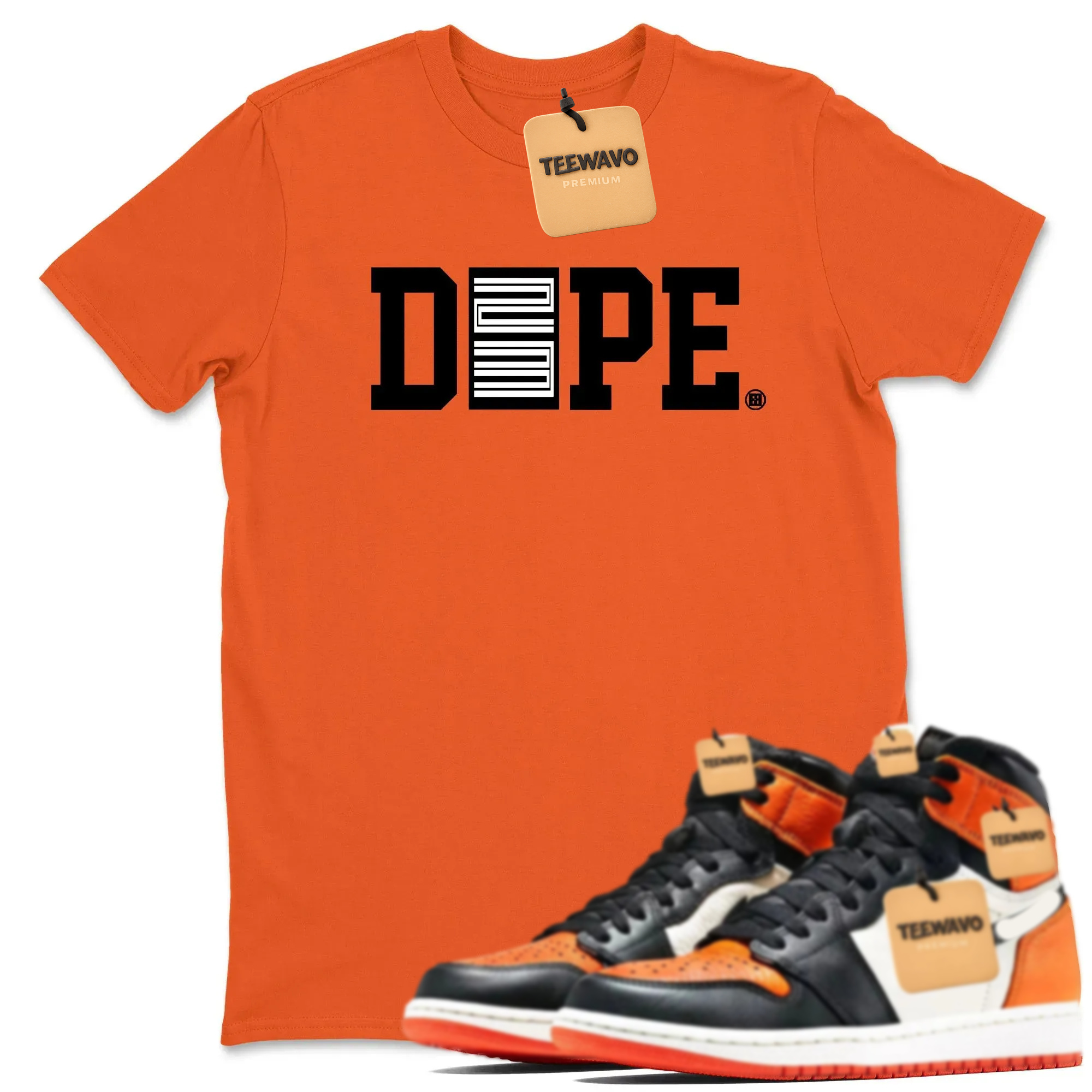 Dope 23 TEEWAVO Sneaker Tees - AJd 1 Shattered Backboard
